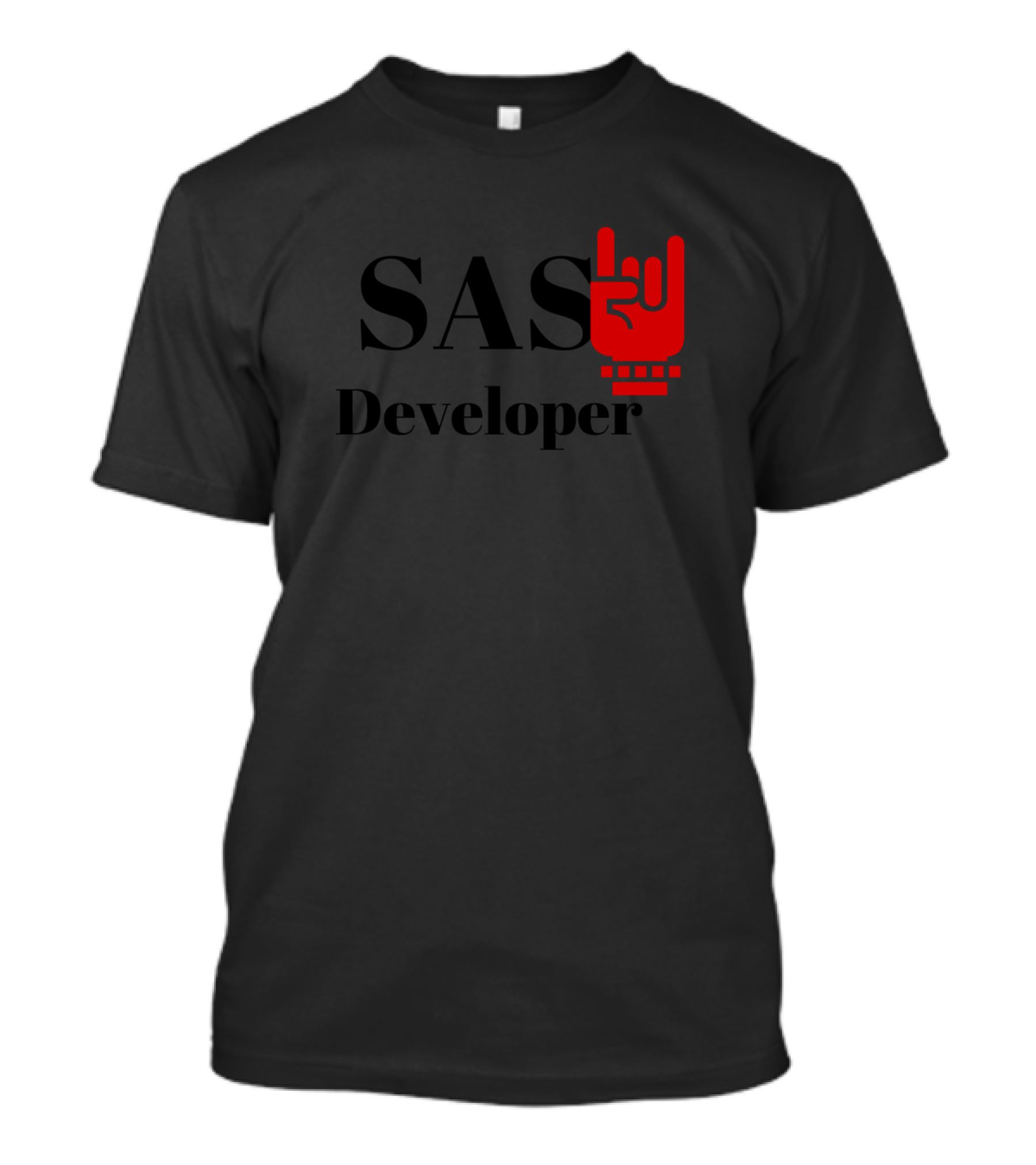 SAS Developer Rock Hand Gesture T-Shirt