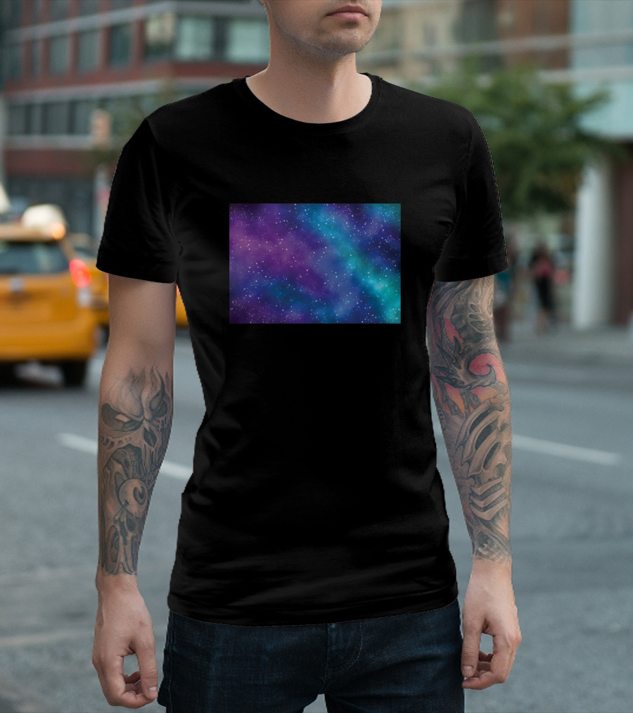 Vibrant Galaxy Nebula Stars Cosmic Burst T-Shirt