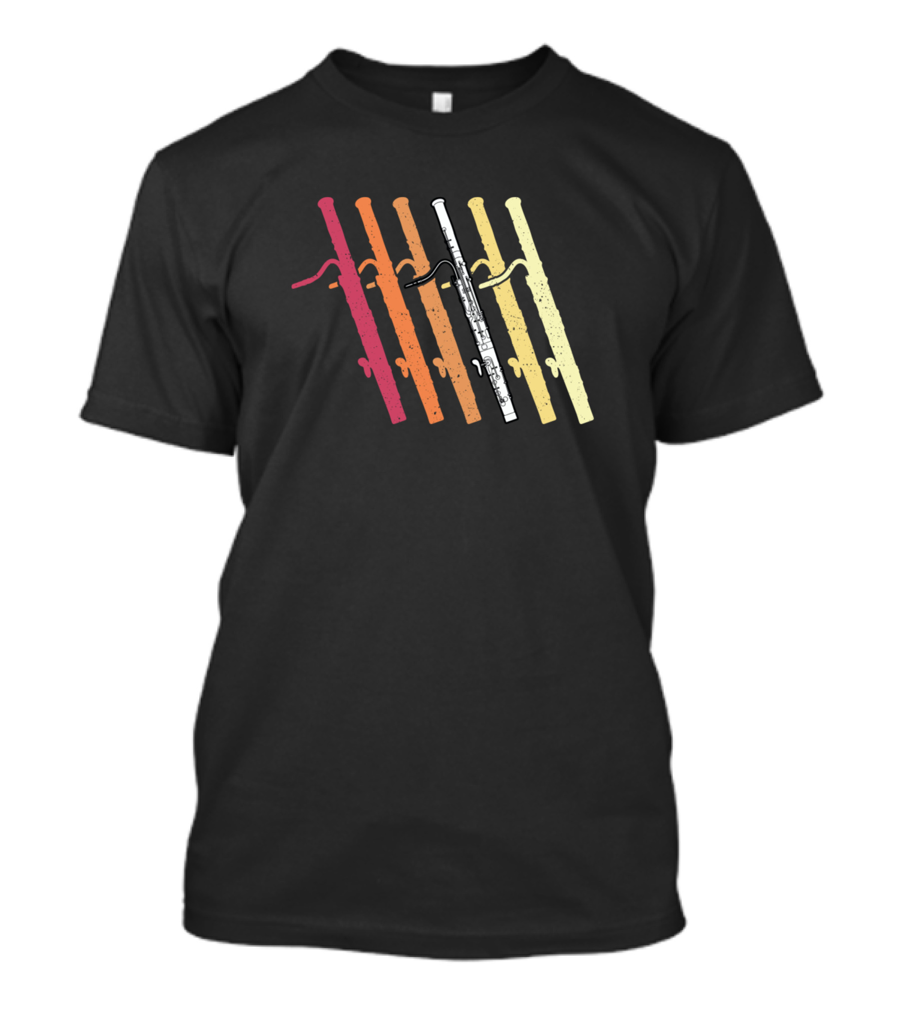 Vintage 70s Bassoonist Player Retro Bassoon Elements T-Shirt