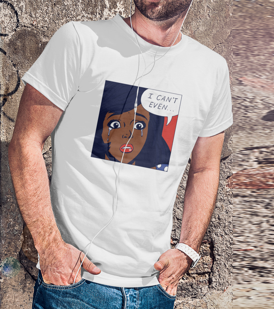 I Can't Even Pop Art Style Crying Woman T-Shirt