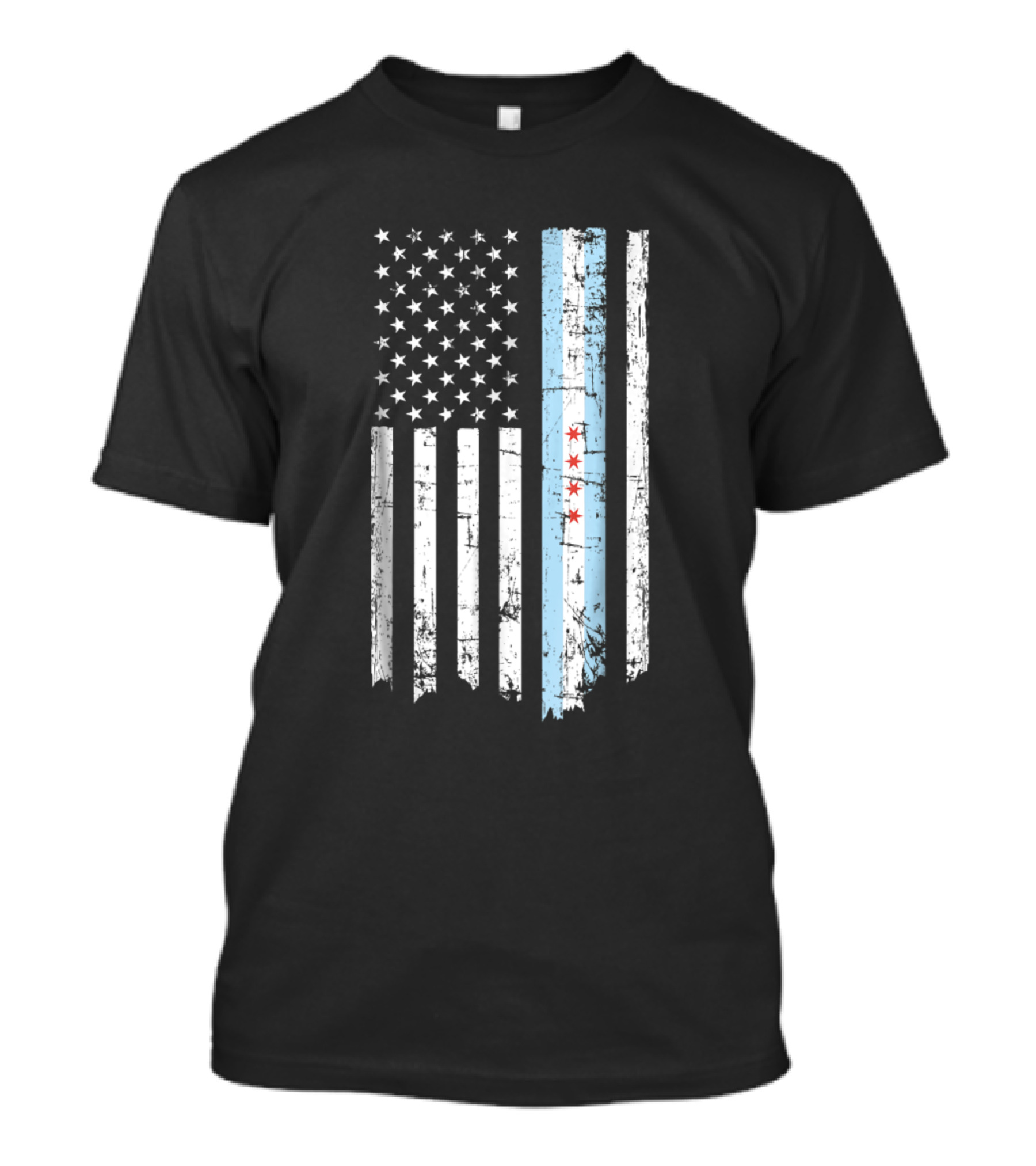 Chicago American Flag T-Shirt