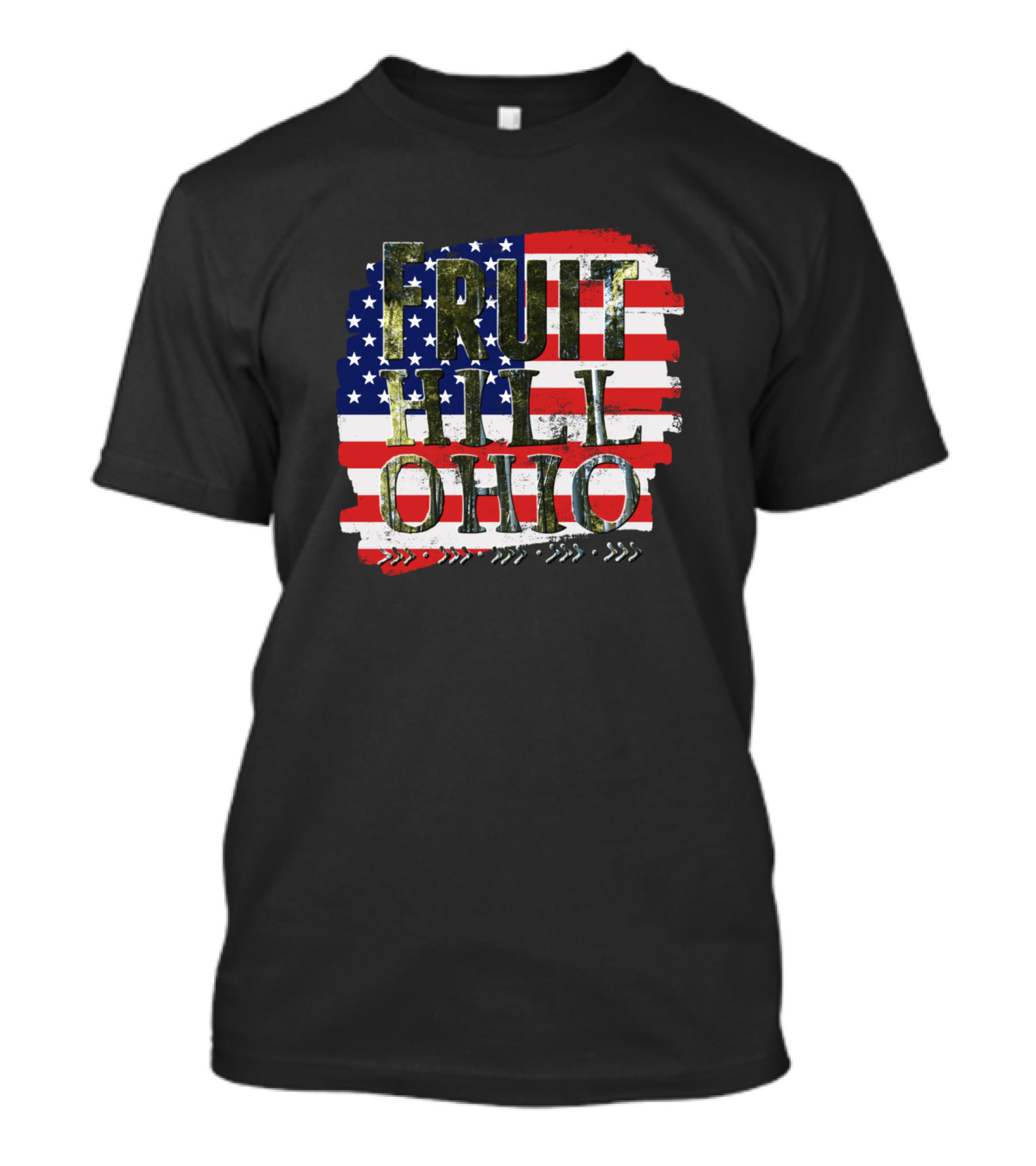 FRUIT HILL OHIO American Flag T-Shirt