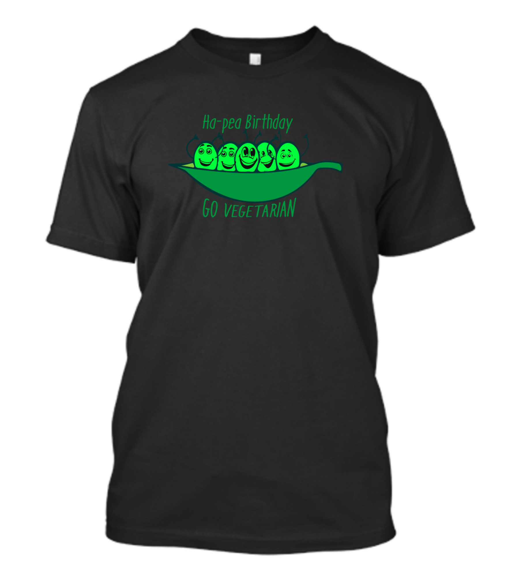 Ha-pea Birthday Go Vegetarian T-Shirt