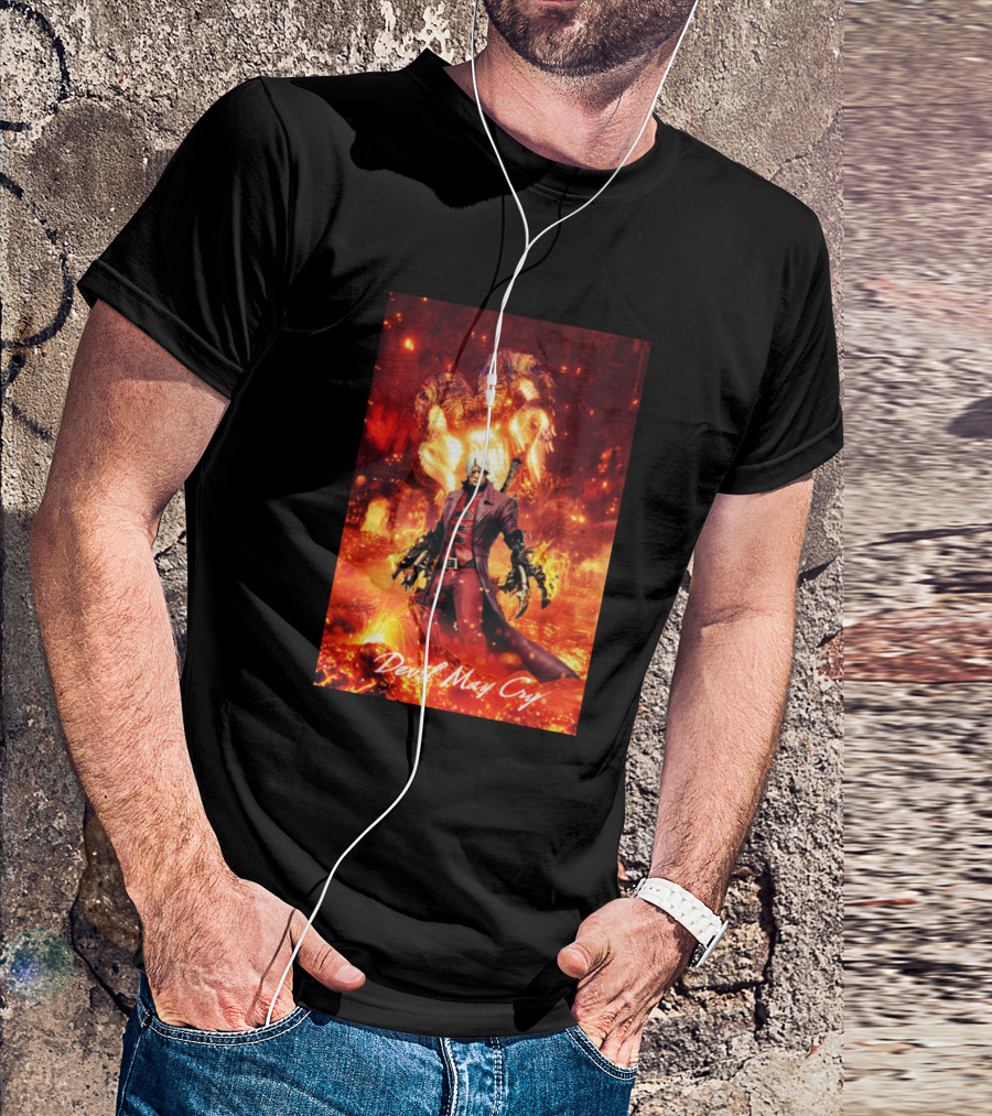 Devil May Cry Lets Rock Baby Fiery T-Shirt
