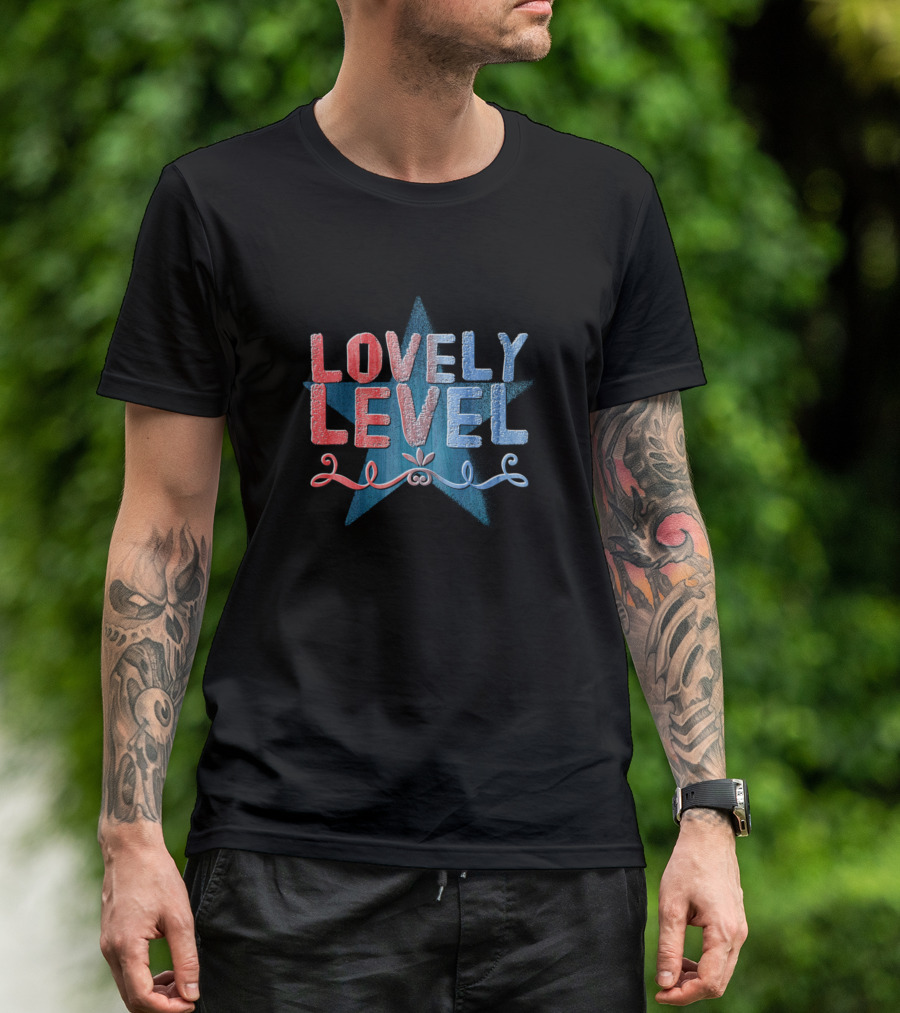 Lovely Level Star With Swirl And Knot T-Shirt