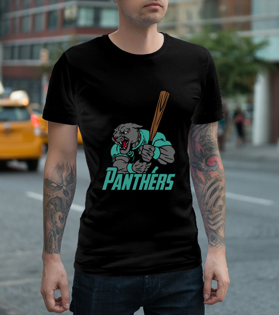 Panthers Baseball Batting T-Shirt