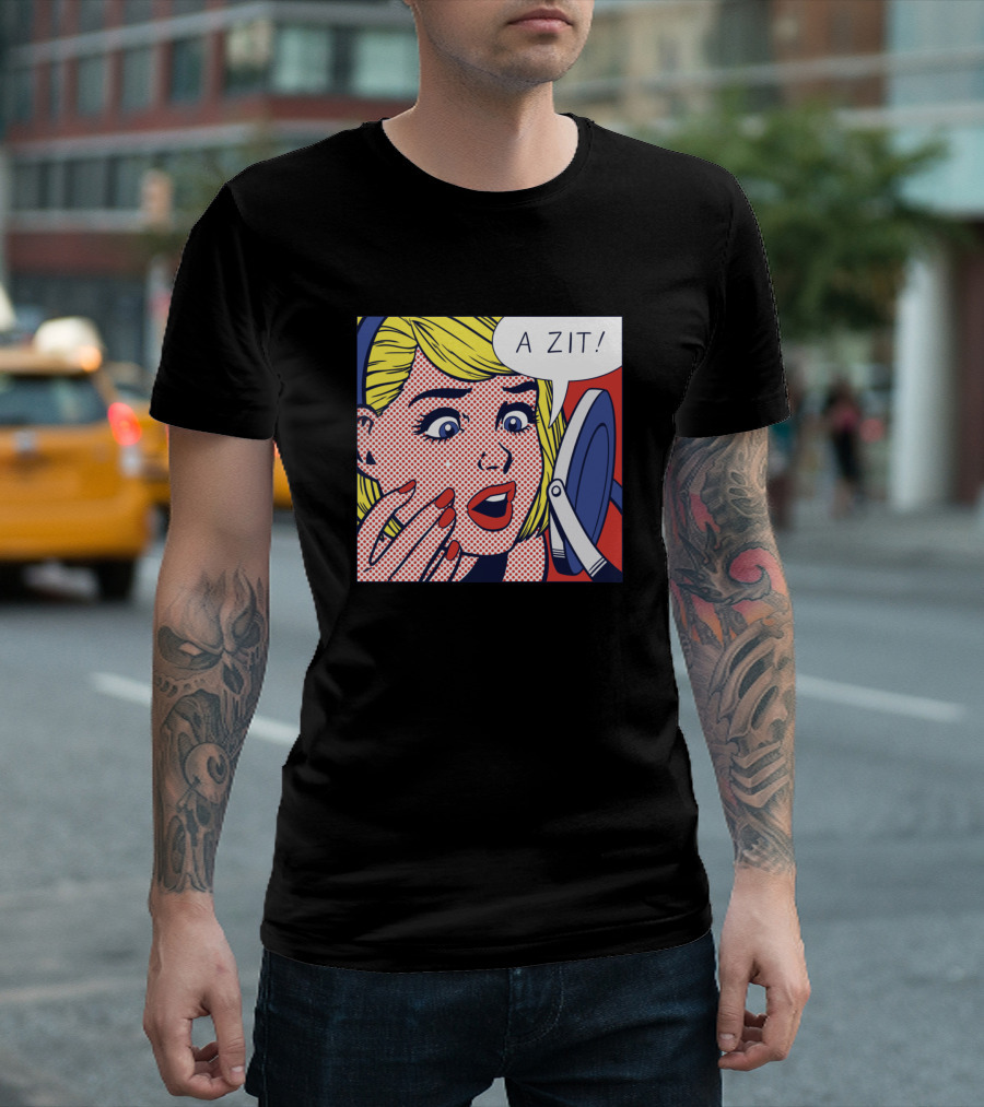 Pop Art Girl Exclaiming A ZIT T-Shirt