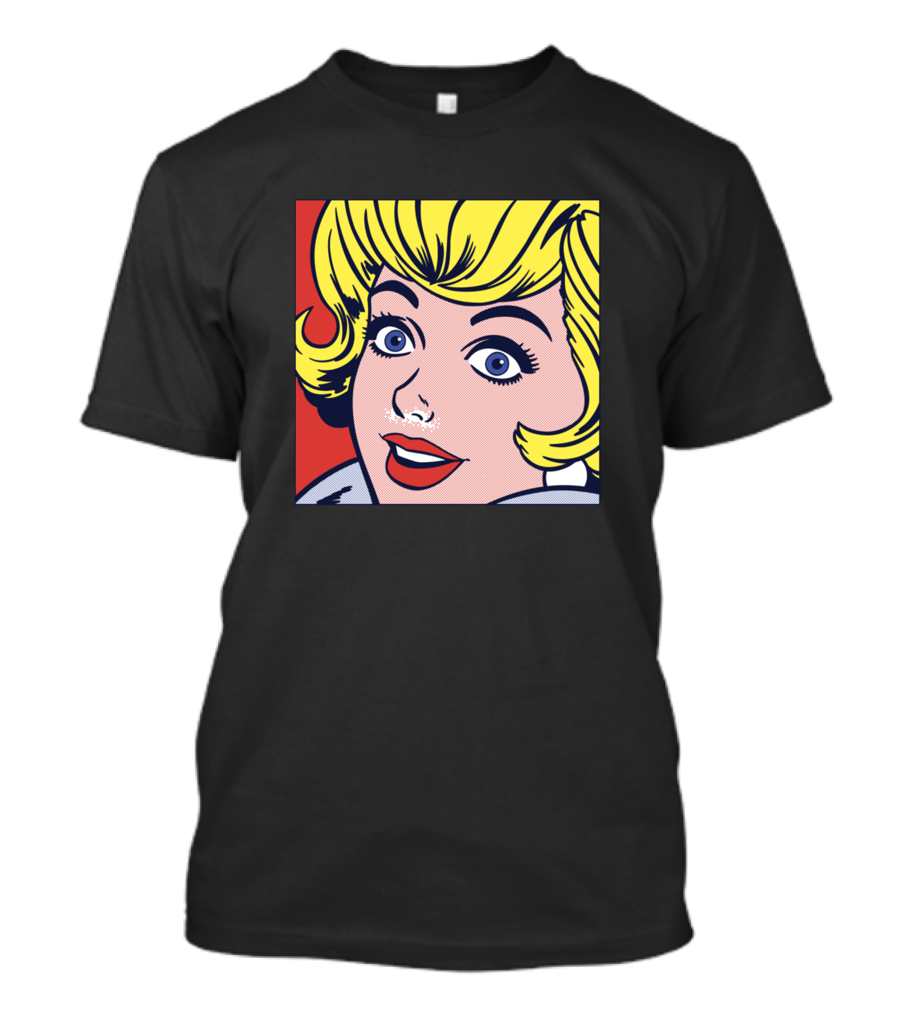 Popped Girl Blond Cartoon Retro Comic T-Shirt