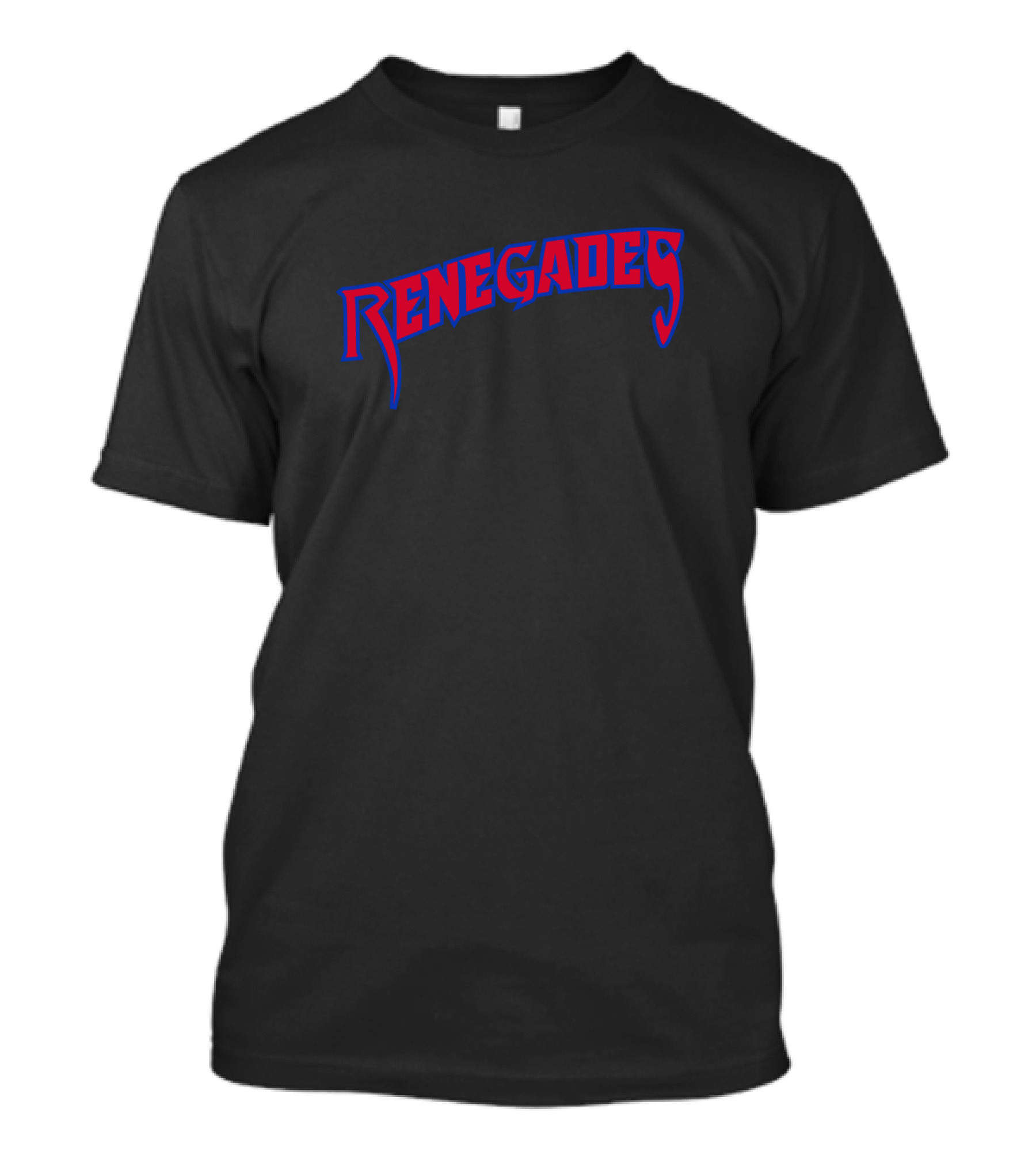 Renegades Bold Red And Blue Text T-Shirt