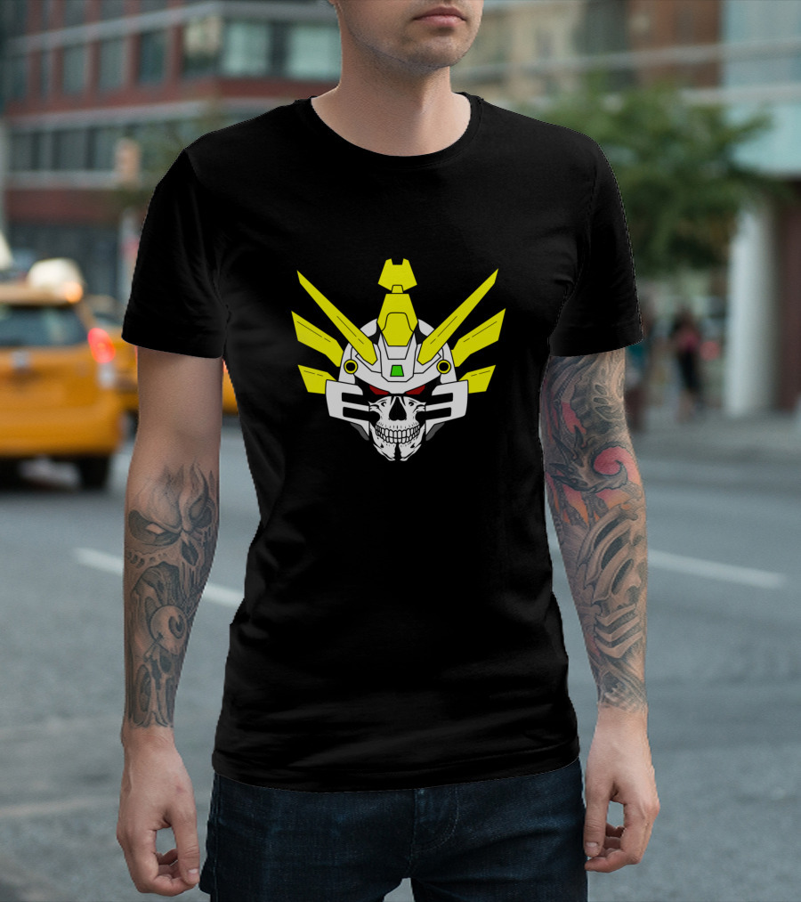 Shining Gundam Skull Helmet Fusion T-Shirt