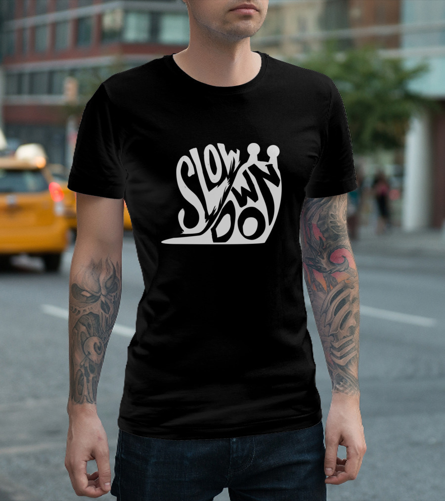 Slow Down Snail Run Runner Sport T-Shirt