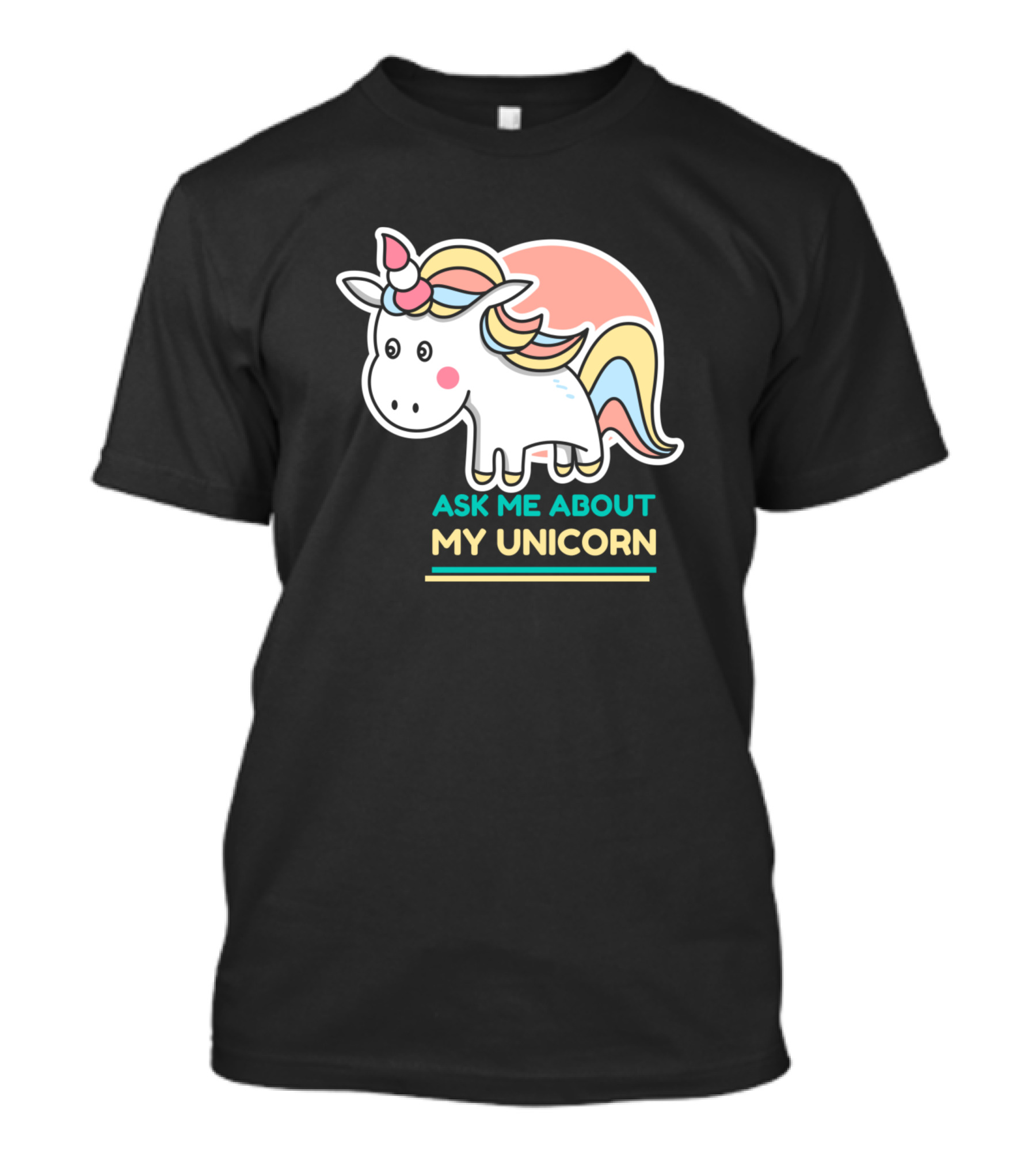 Ask Me About My Unicorn For People Who Like Ninjas T-Shirt