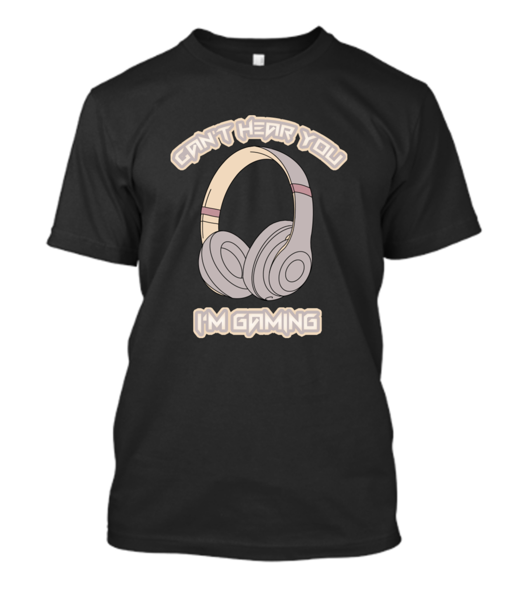 Can't Hear You I'm Gaming Vintage Funny Gamer Headset T-Shirt