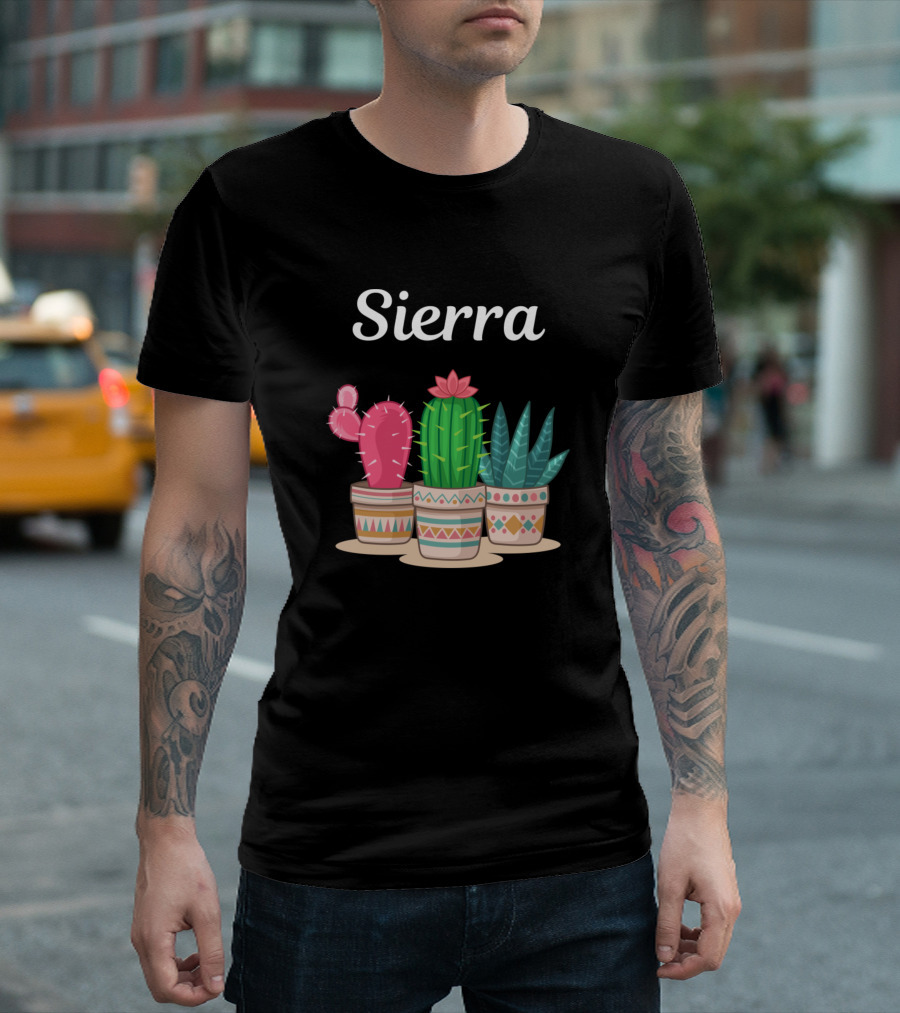 Sierra Cactus Trio in Decorative Pots T-Shirt