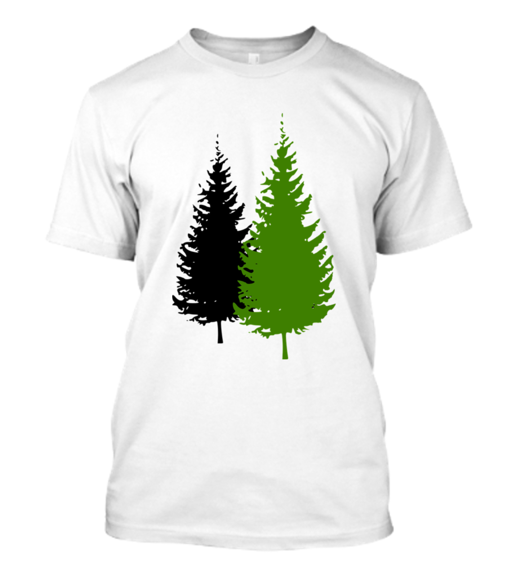 Class Of 90s Green And Black Trees T-Shirt