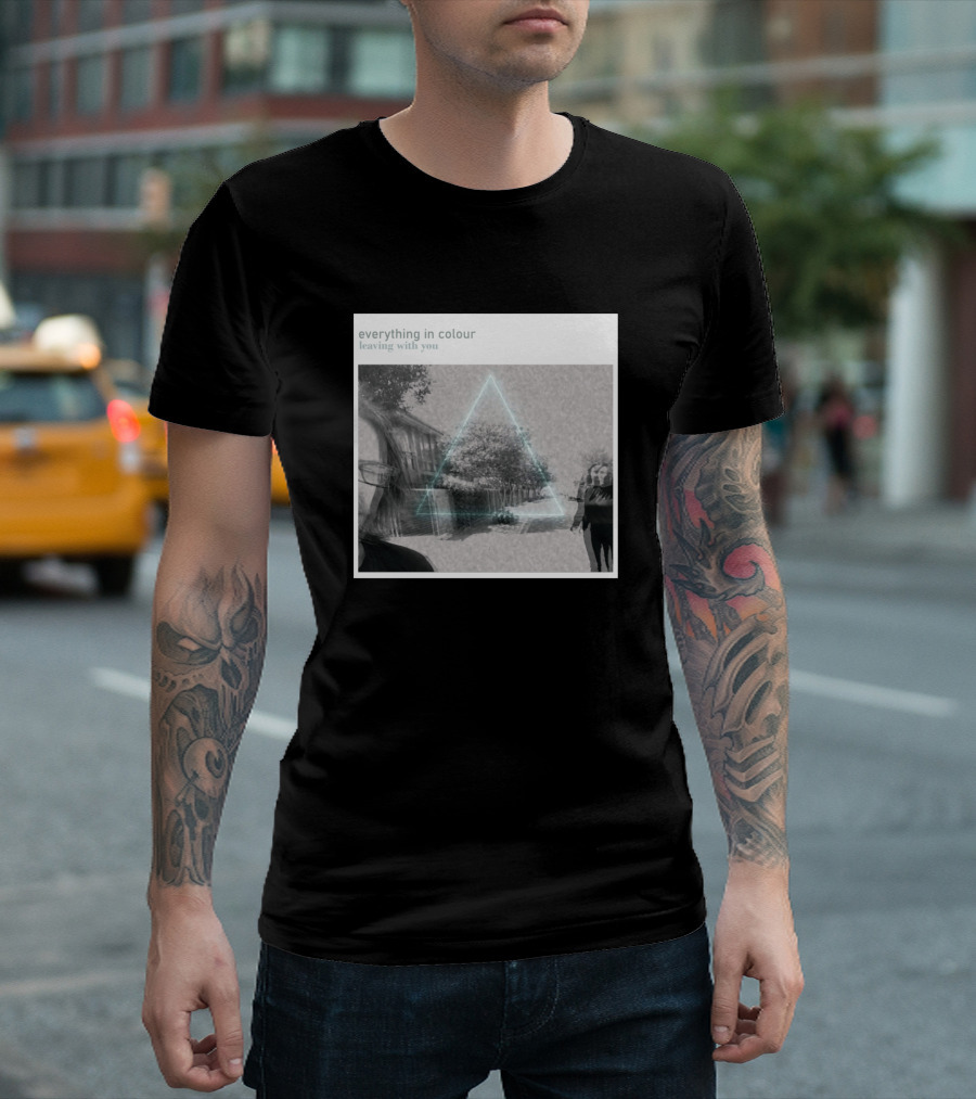 Everything In Colour Leaving With You Geometric Triangle Visions T-Shirt