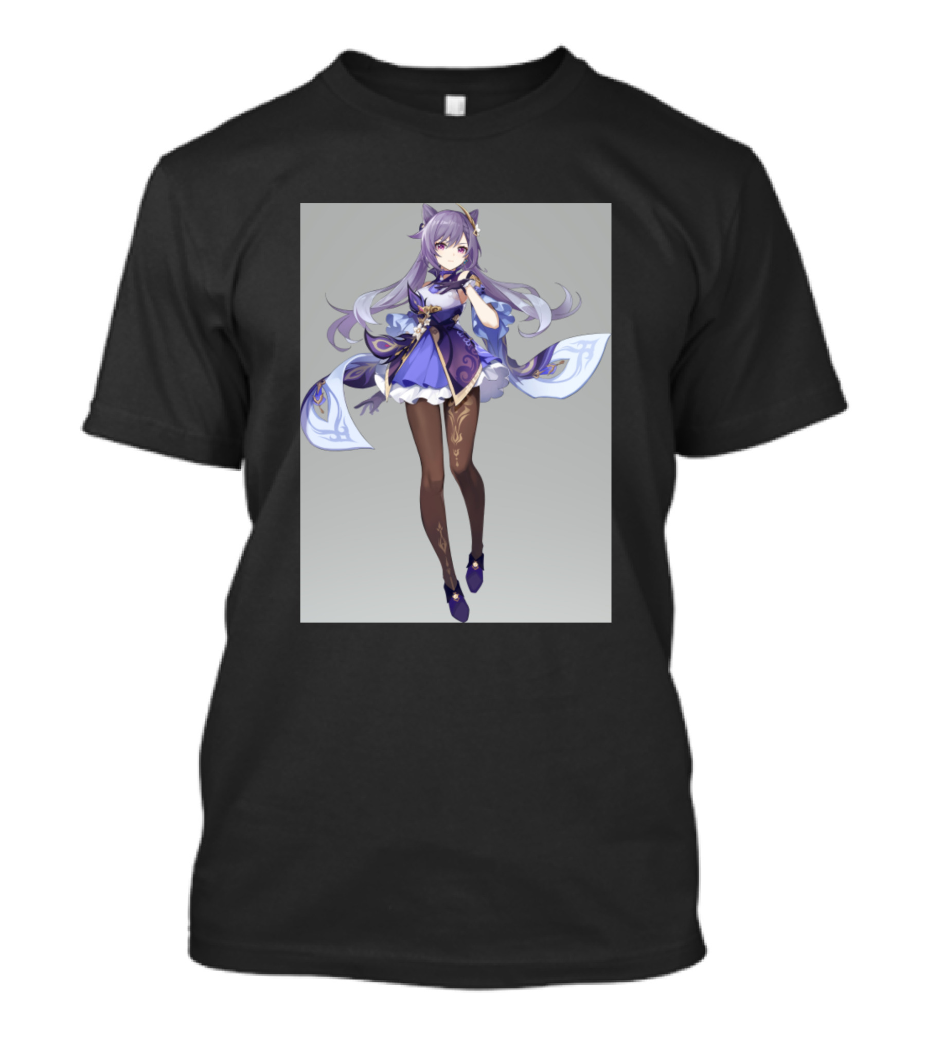 Keqing Character From Genshin Impact Game T-Shirt