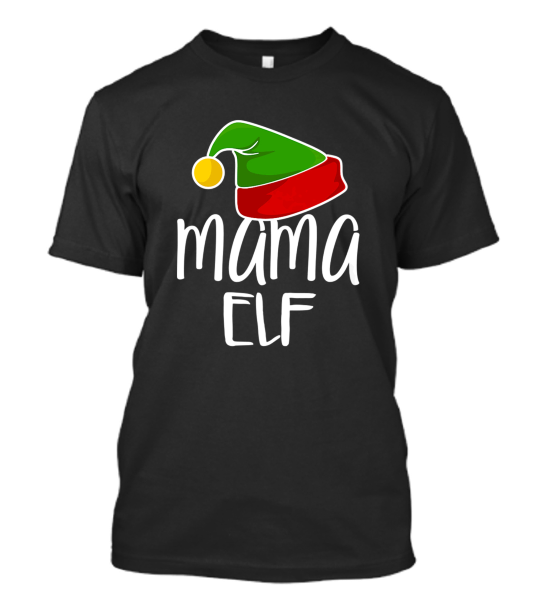 Mama Elf Christmas Hat T-Shirt