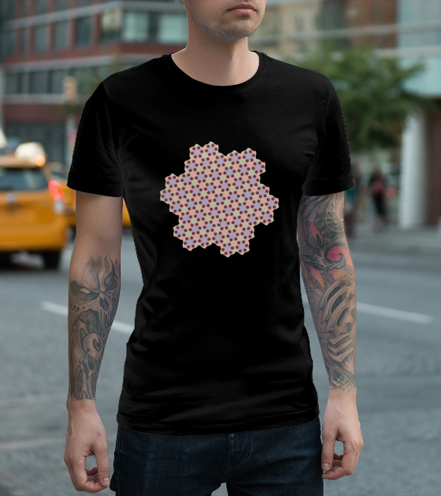 Pastel Star Mosaic Tile T-Shirt