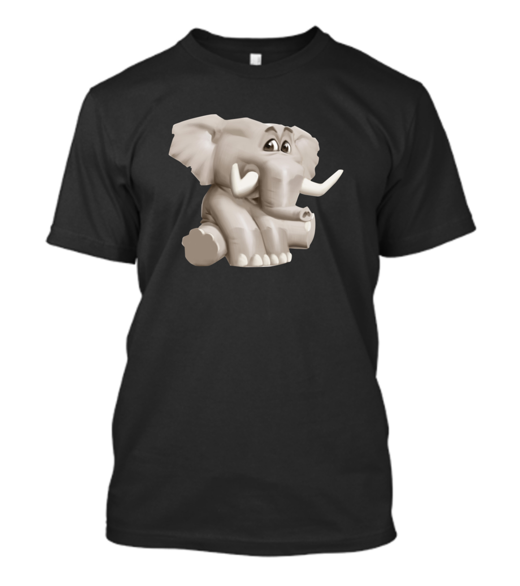 Elephant Cartoon Cute Character T-Shirt
