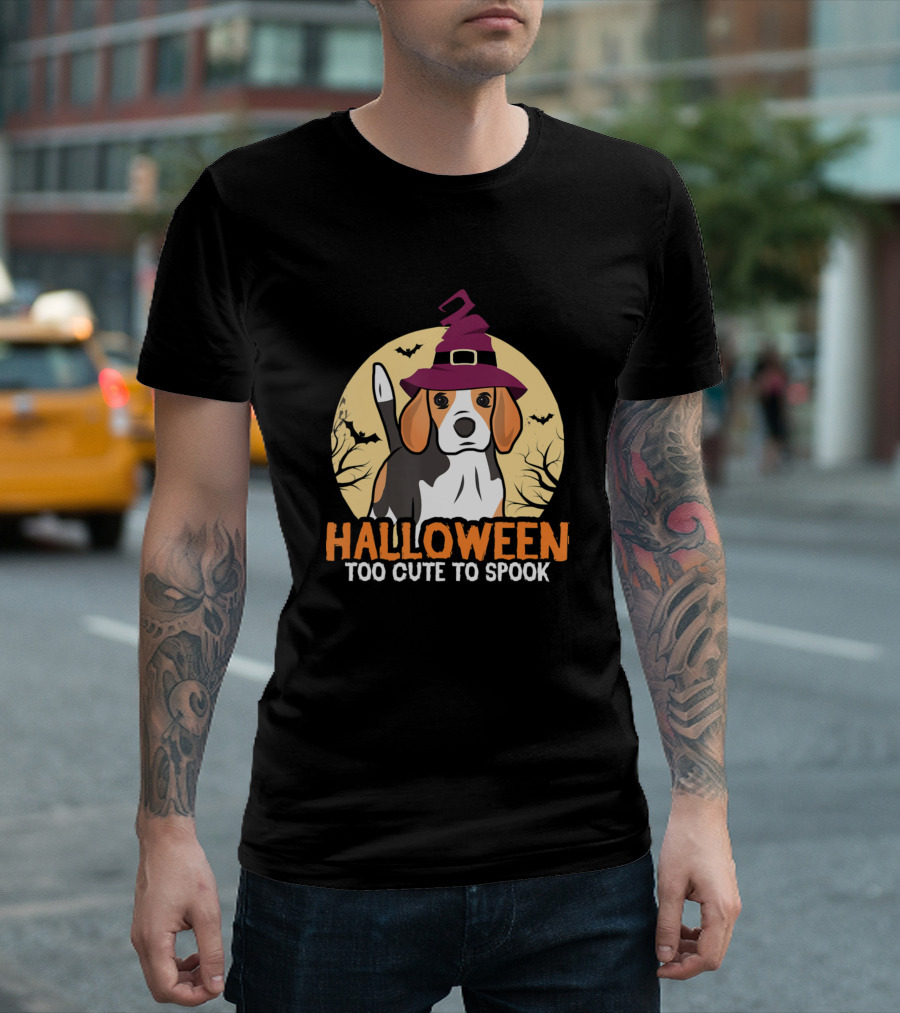 Halloween Too Cute To Spook Beagle T-Shirt