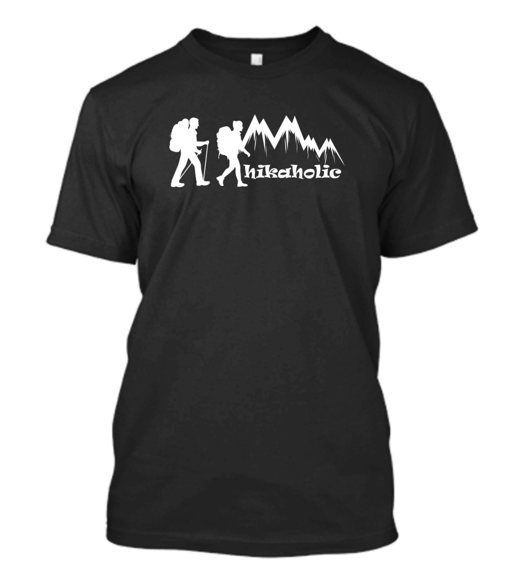 Hikaholic Mountain Hikers Silhouette Adventure T-Shirt