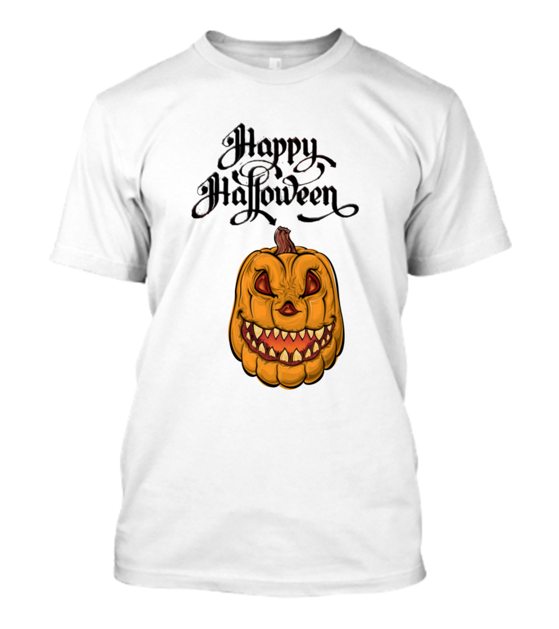 Happy Halloween Pumpkin Grin T-Shirt