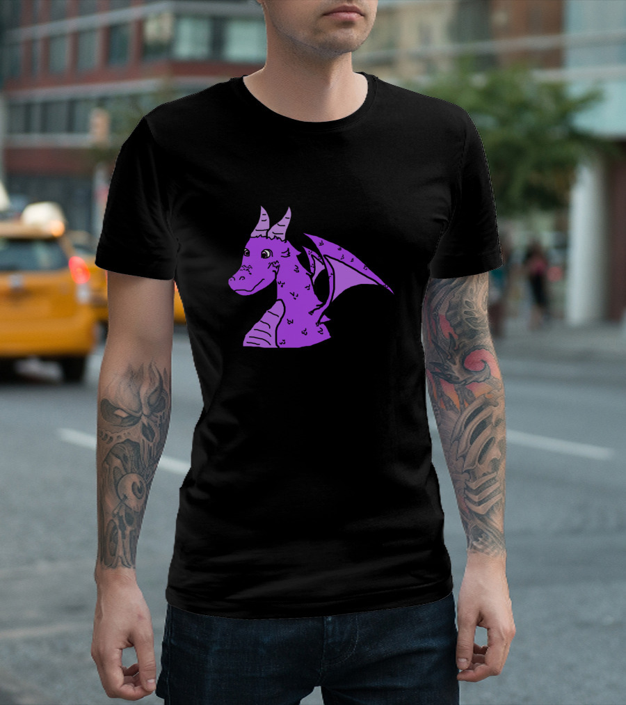 Murasaki The Purple Dragon Illustration Fantasy Character T-Shirt