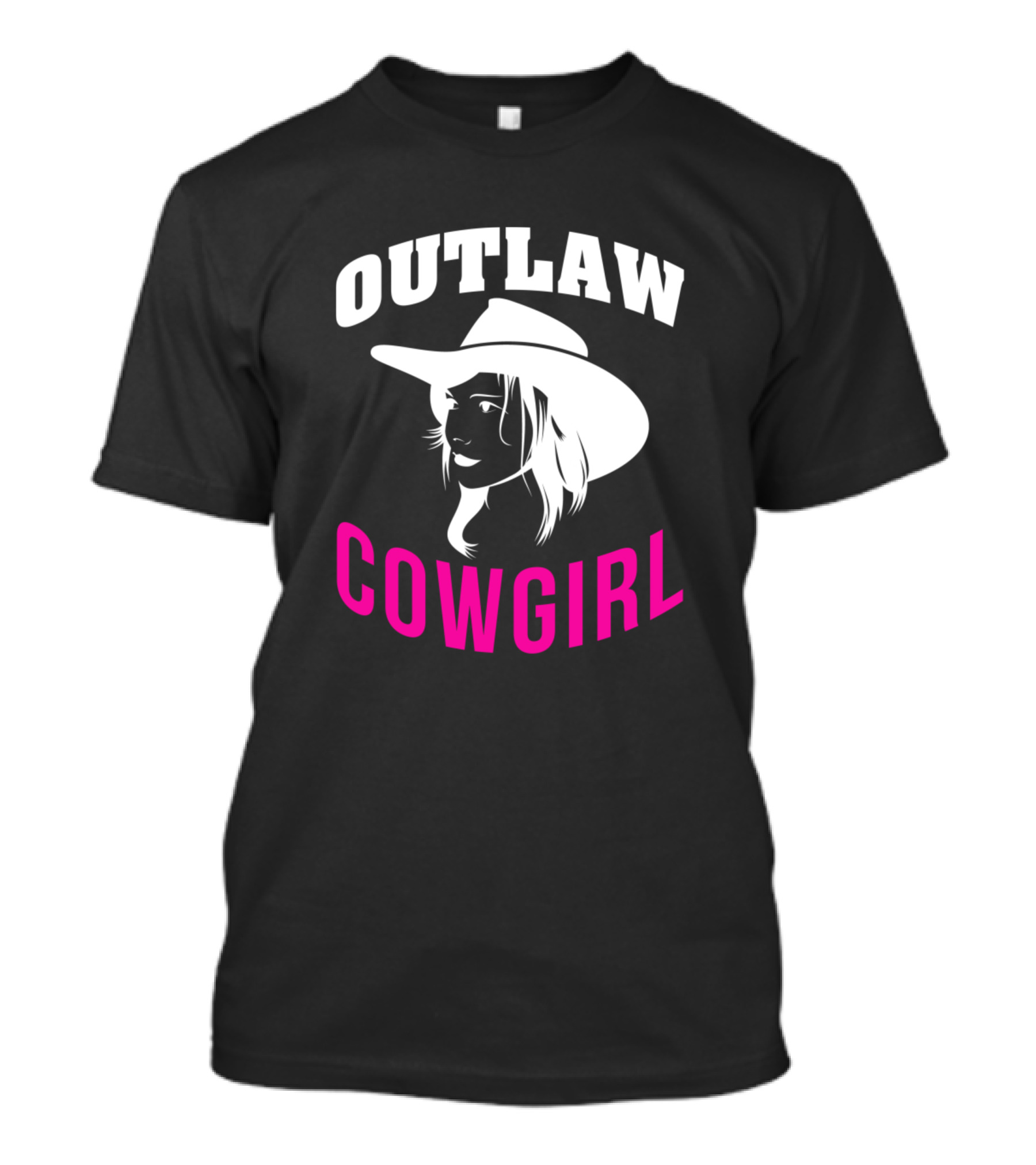 Outlaw Cowgirl Western Style Country T-Shirt