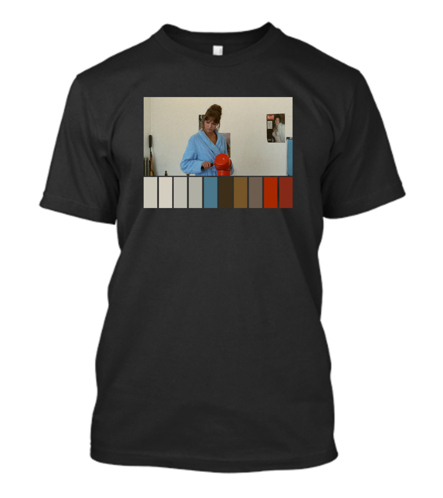 Pierrot Le Fou Color Palette Jeanne Moreau Scene T-Shirt