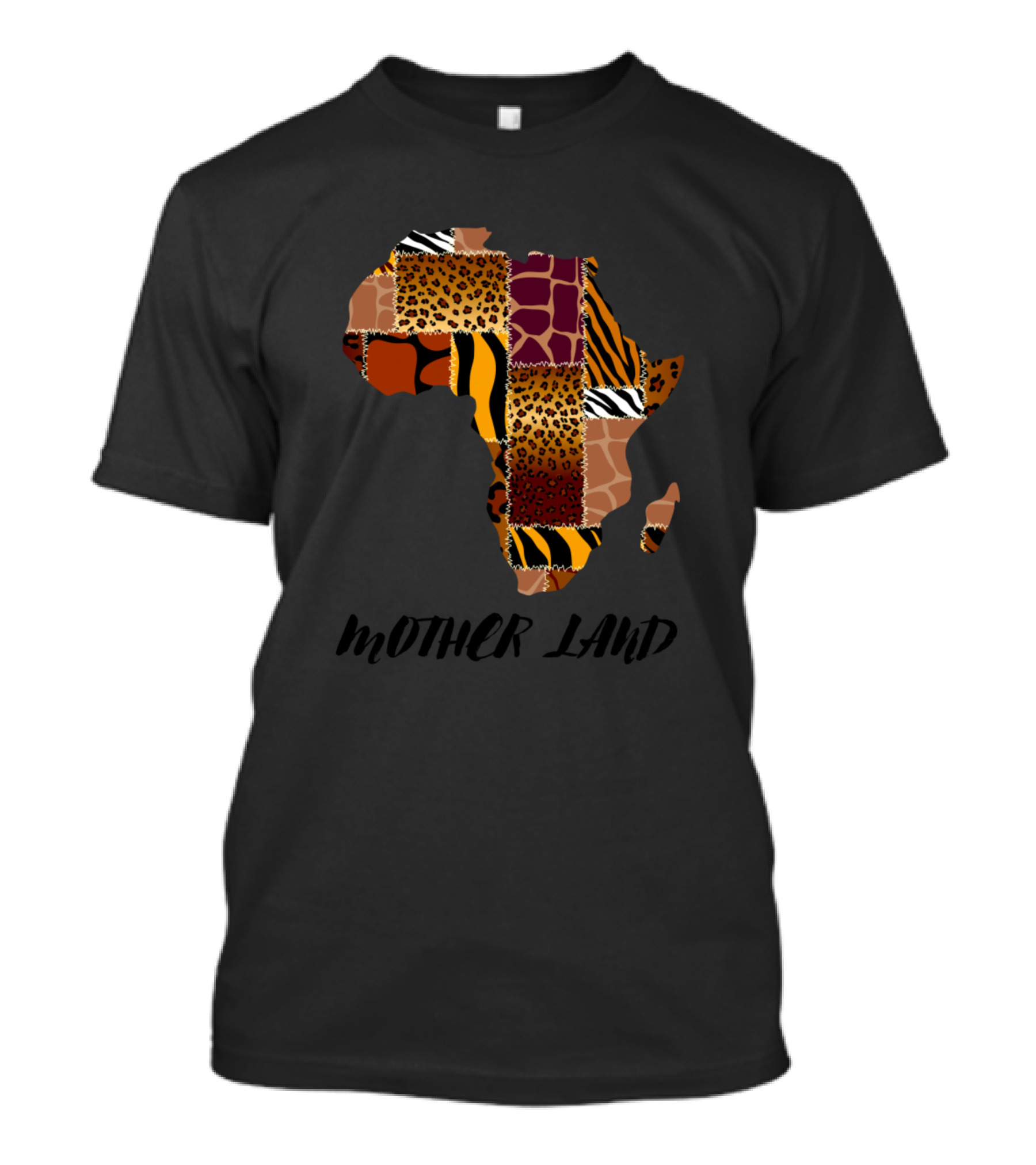 Mother Land Africa Animal Print Compilation T-Shirt