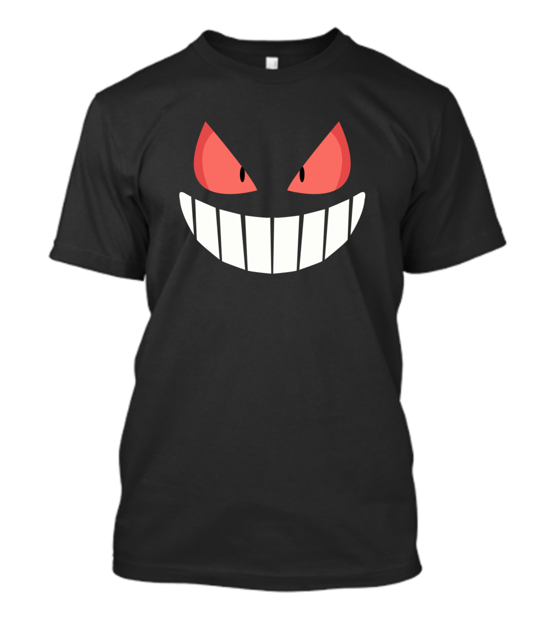 Grinning Cute Monster Face With Red Eyes T-Shirt