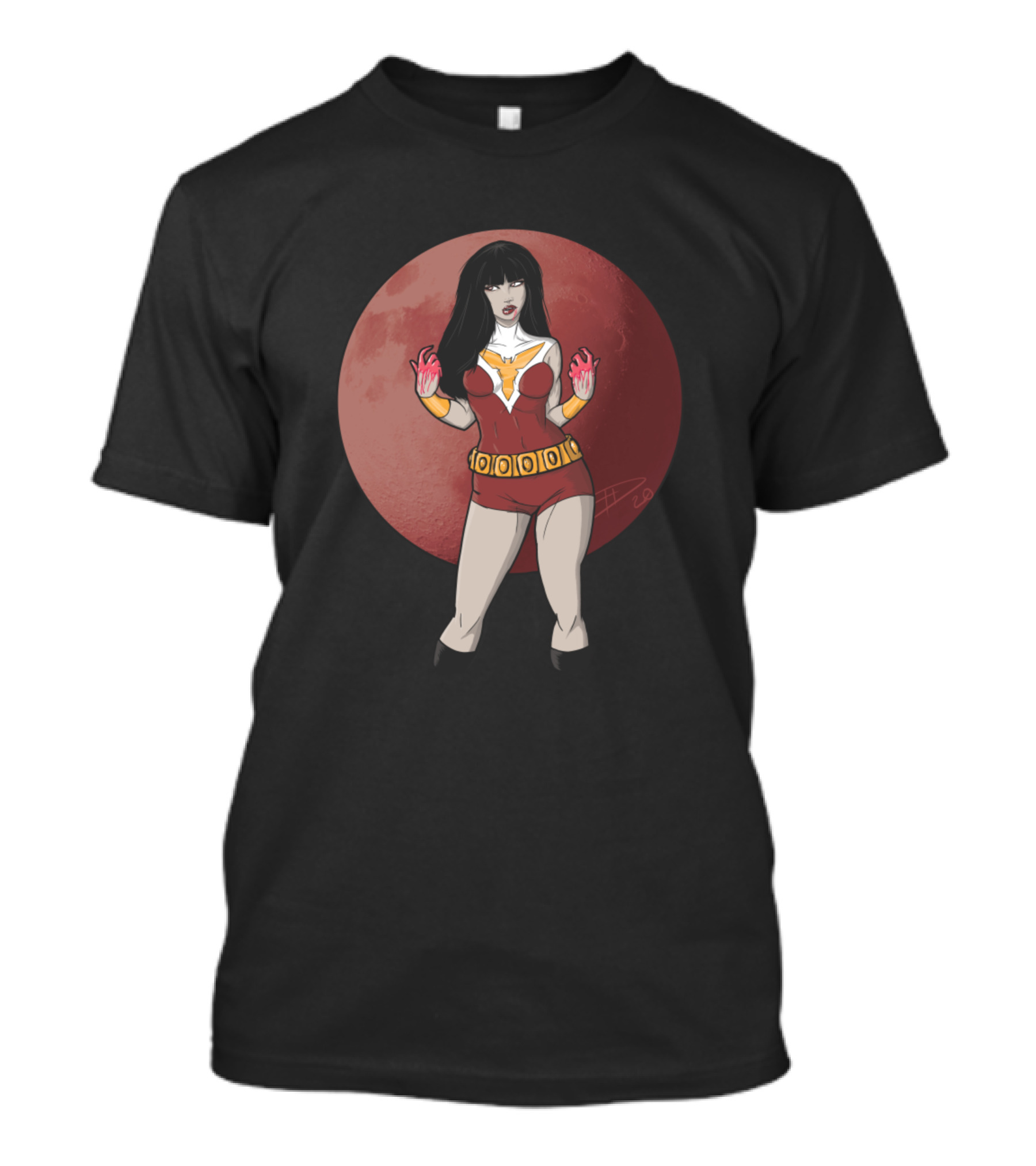 Daughter Of Drakulon Vampirella Red Moon Warrior T-Shirt