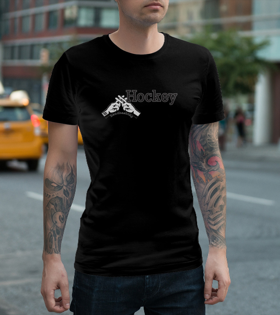 Hockey Handhashtag Crossed Fingers T-Shirt