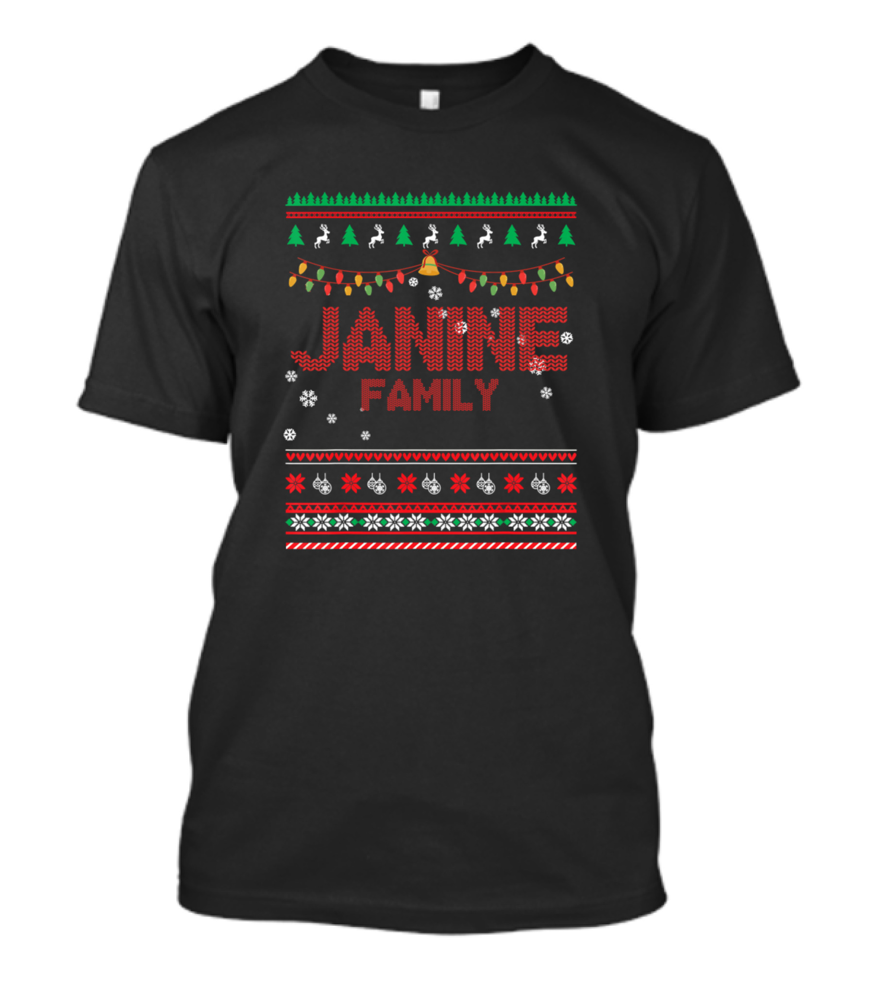 Janine Family Christmas Xmas Merry Holiday T-Shirt