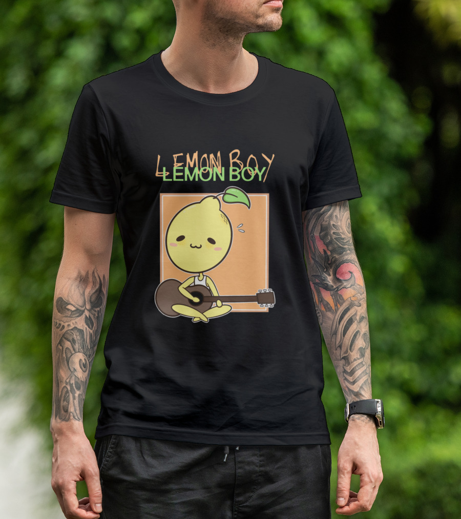 Lemon Boy Cavetown Album Essential Lemon Boy Guitar Character T-Shirt