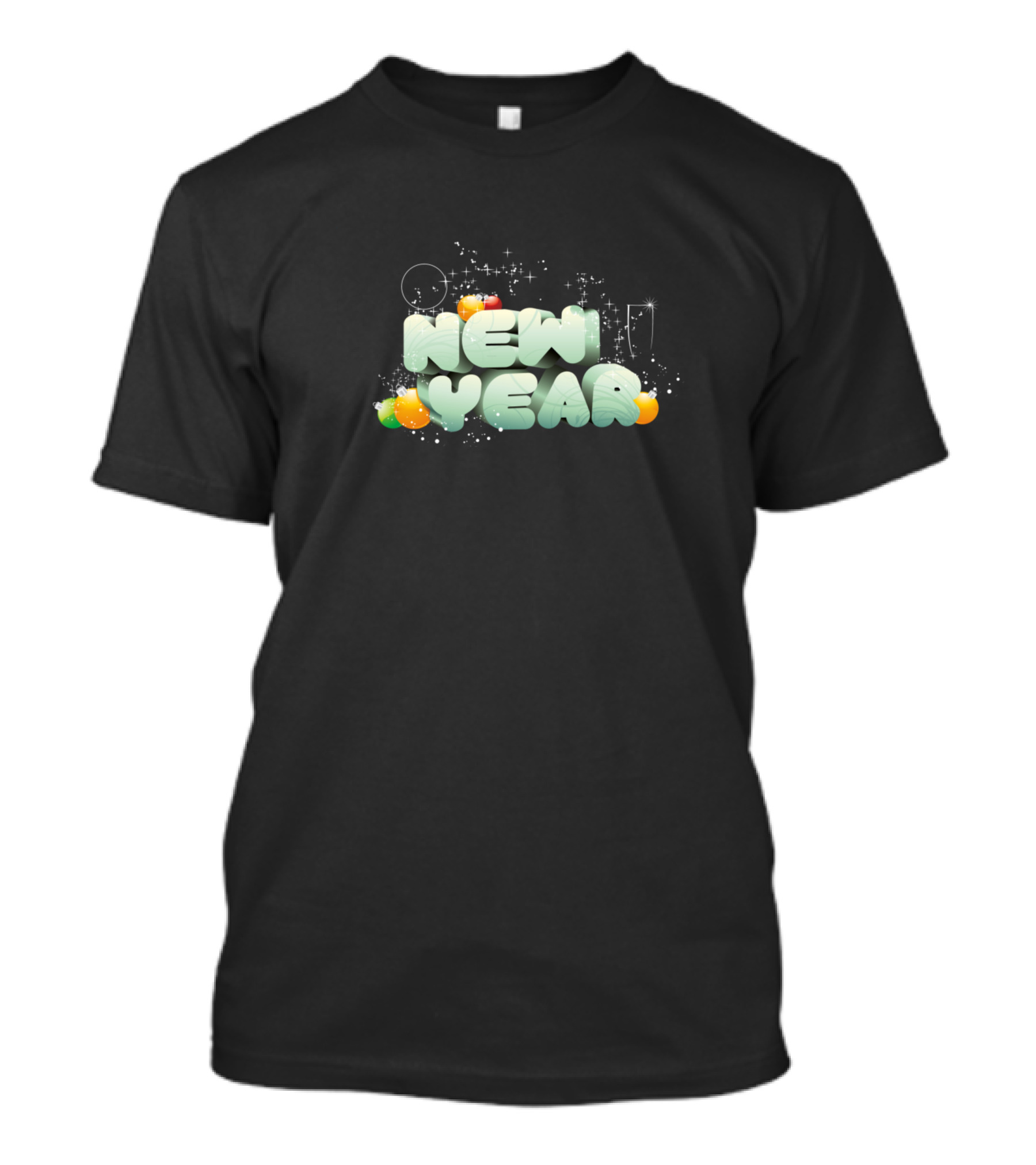 New Year Celebration Sparkling Fruits And Bubbles T-Shirt