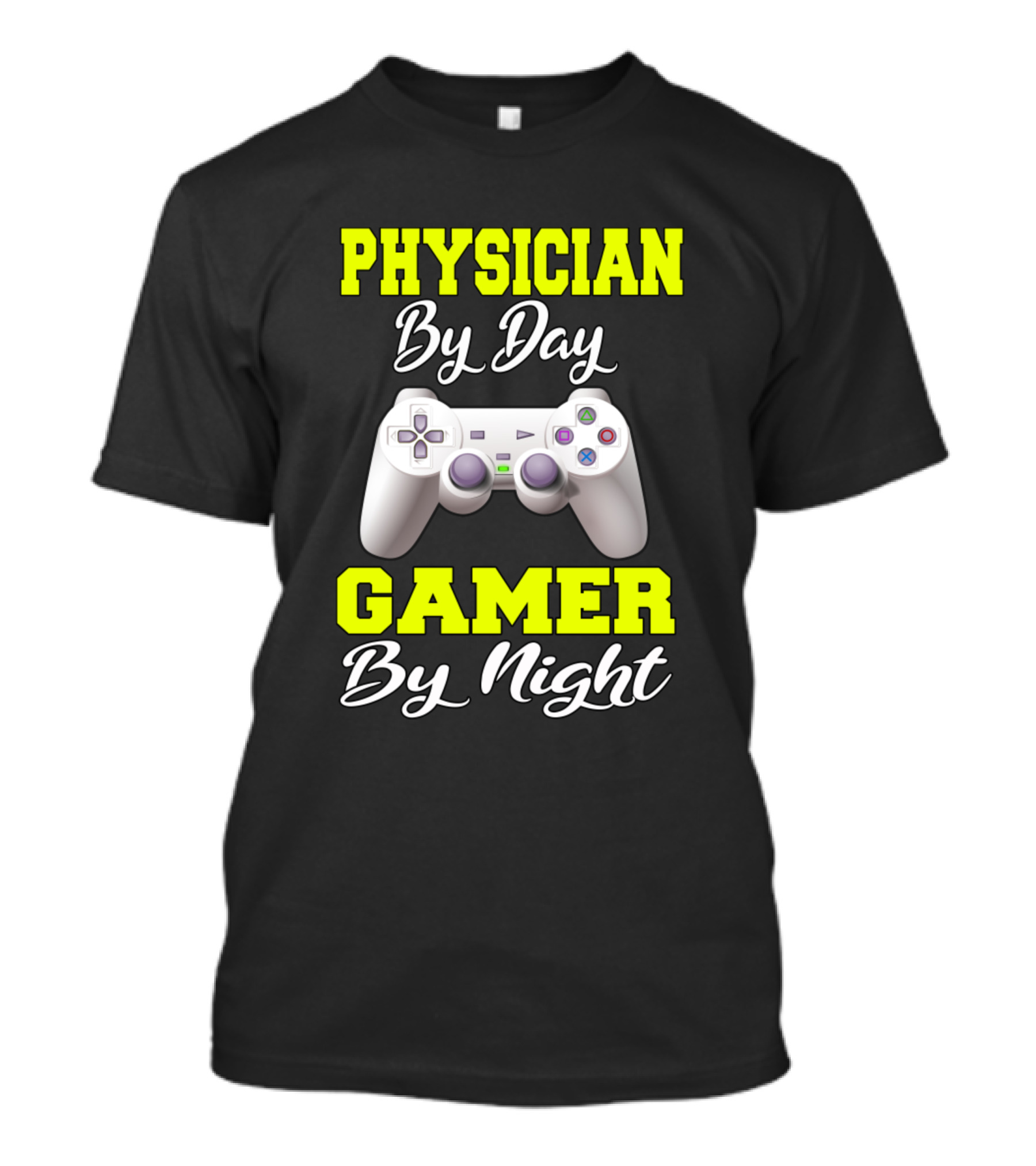 Physician By Day Gamer By Night Controller T-Shirt