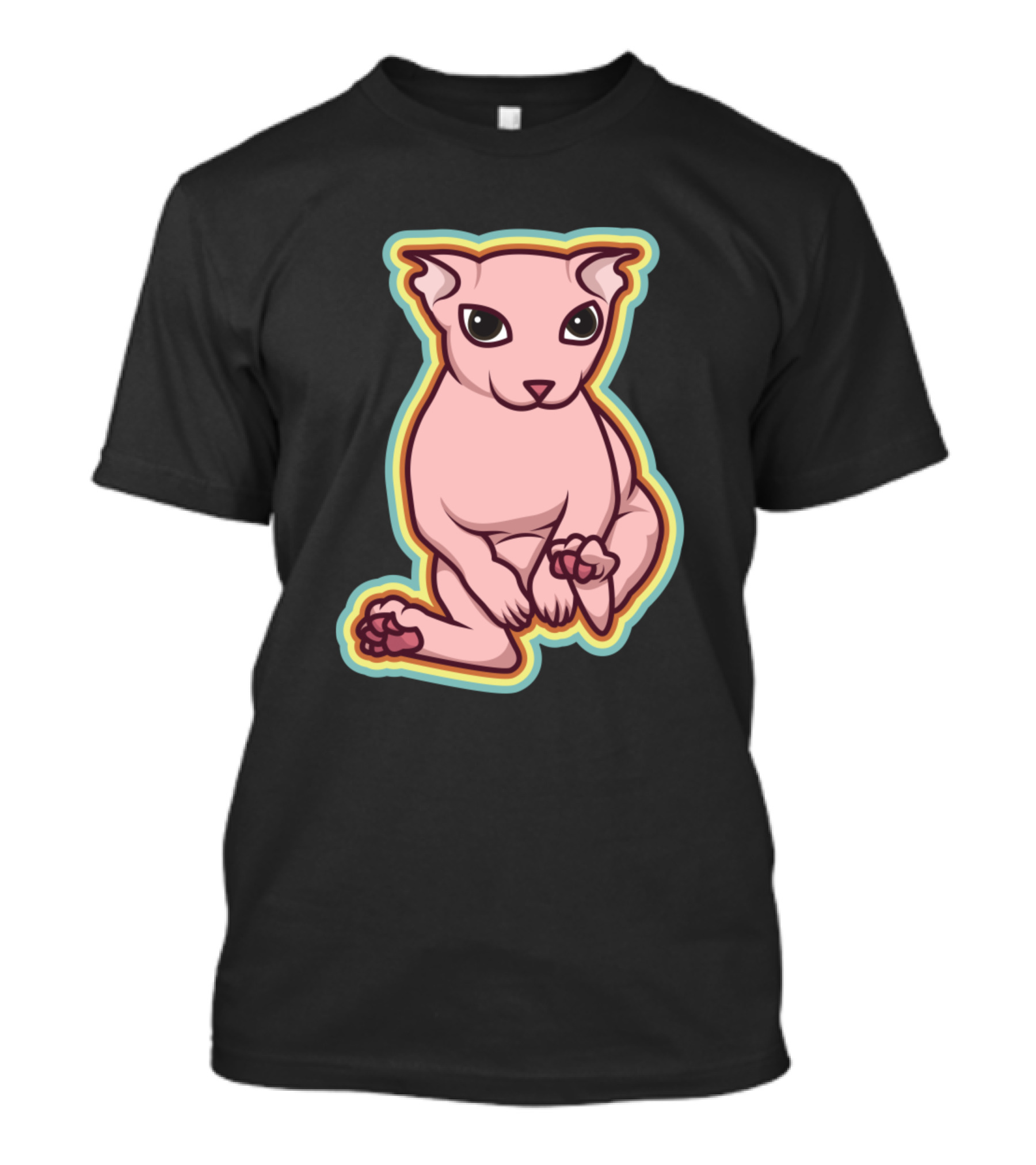 Bingus Pastel Neon Cat T-Shirt