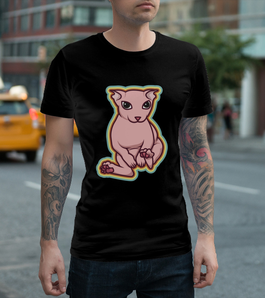 Bingus Pastel Neon Cat T-Shirt
