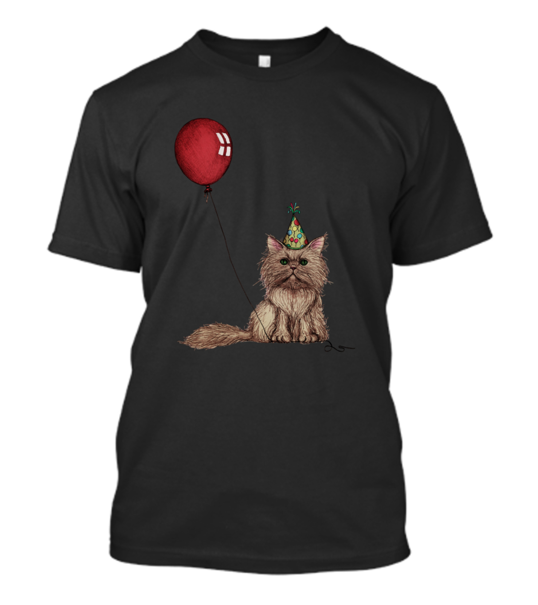 Cat Kitty Celebration Kitten Party Balloon T-Shirt