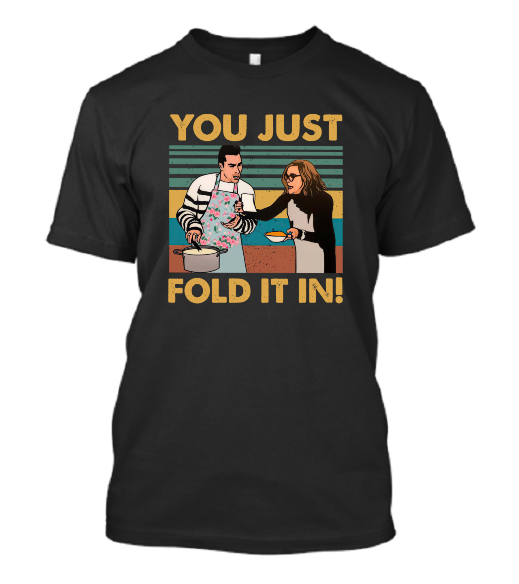 You Just Fold It In Christmas Cooking Scene T-Shirt