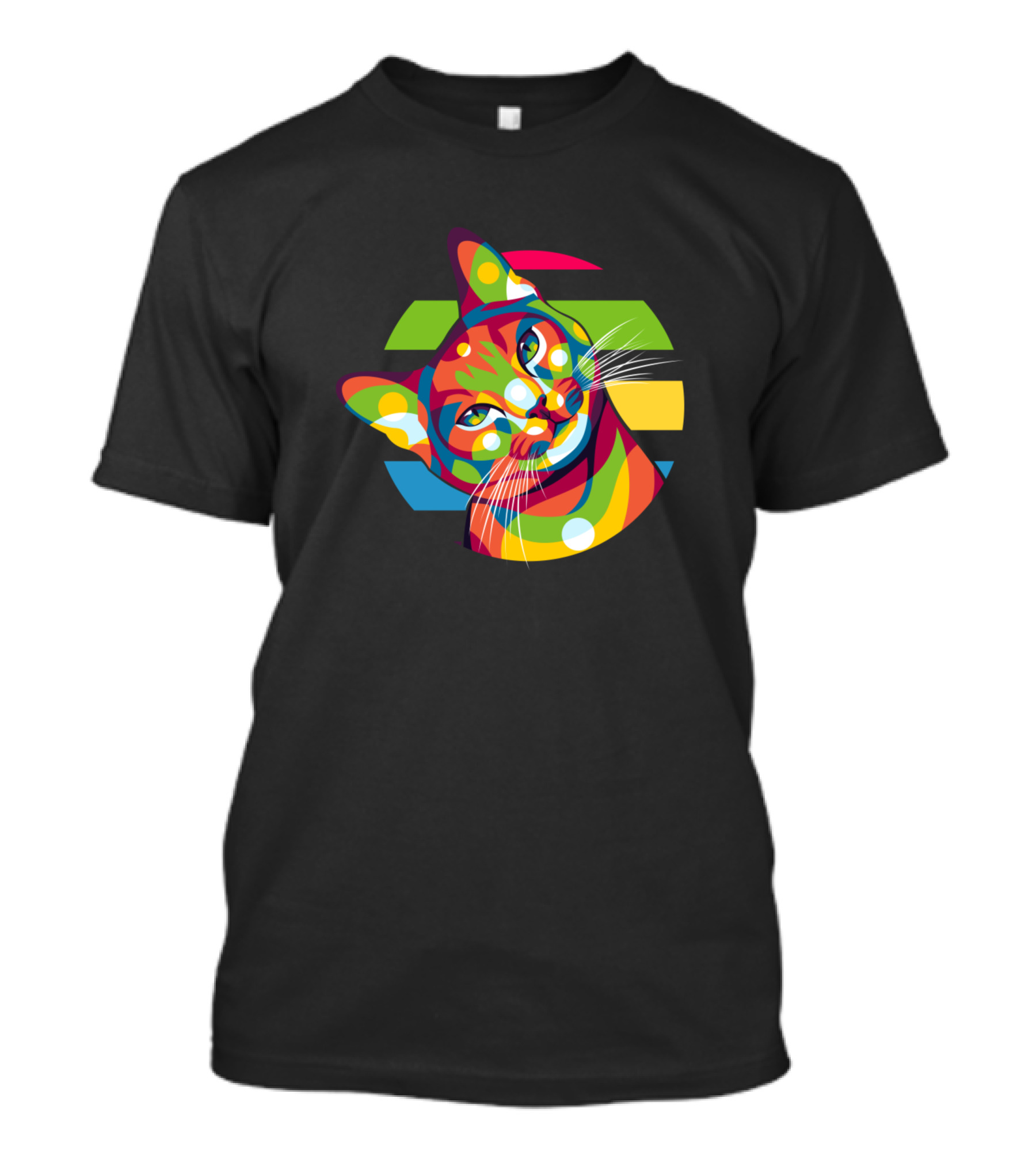 Cute Cat Rainbow Pop T-Shirt