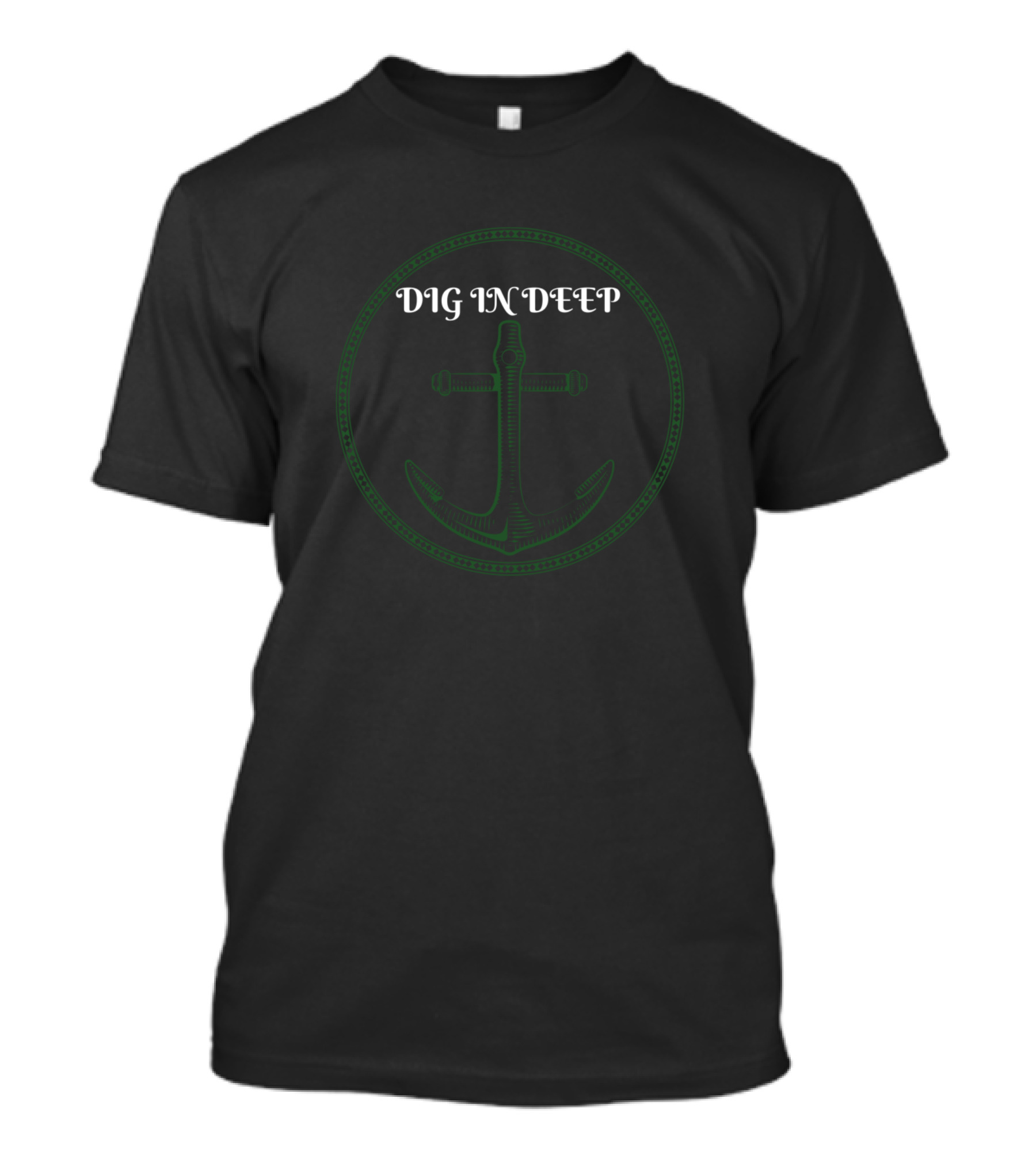 DIG IN DEEP Anchor Emblems T-Shirt