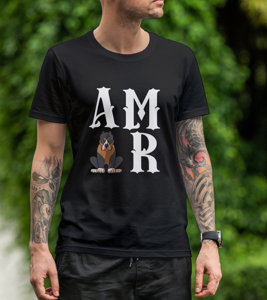 Amor Dogs Pitbull Dog Mom Love 56 T-Shirt