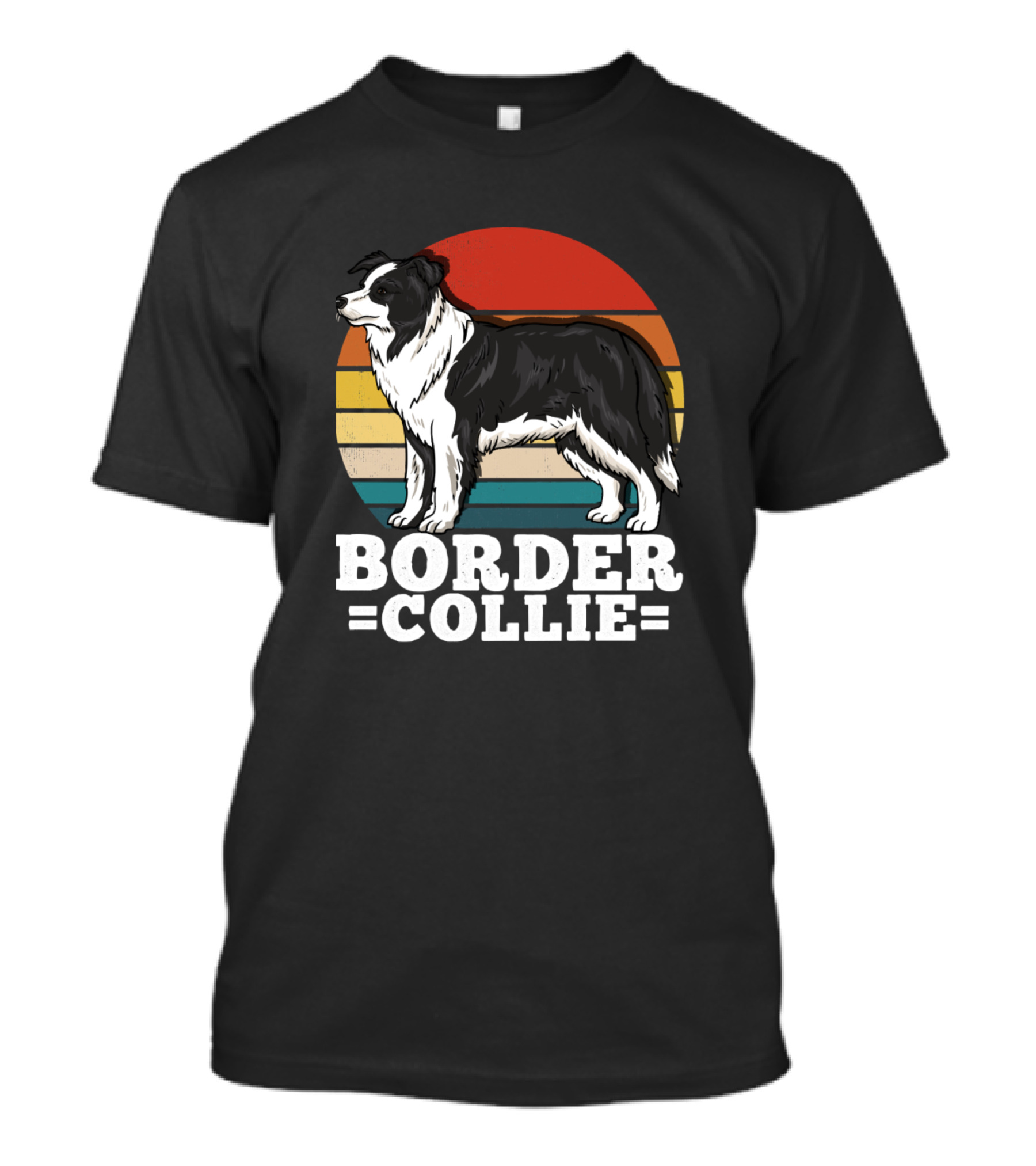 Retro Border Collie T-Shirt