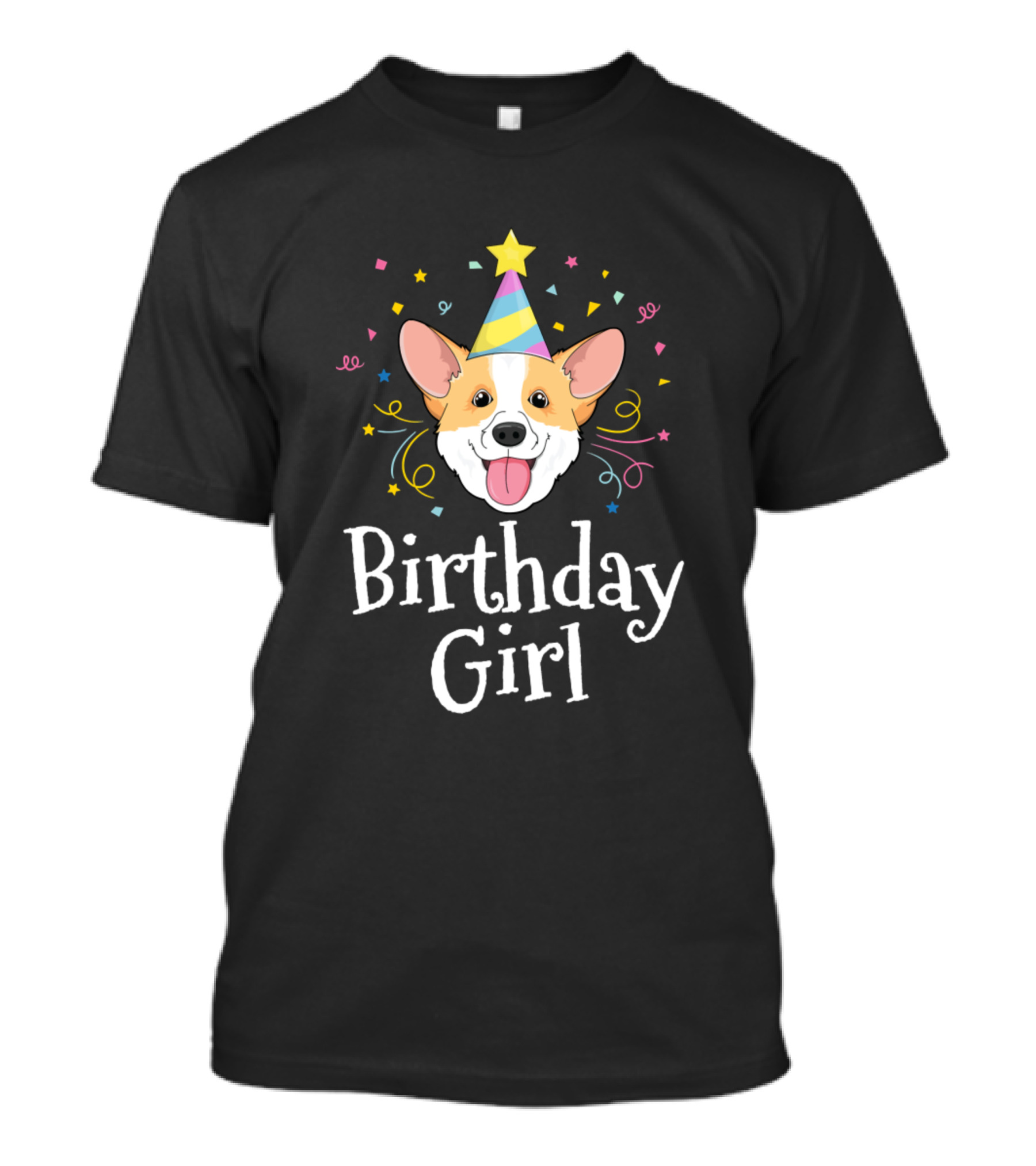 Corgi Birthday Girl Dog Party T-Shirt