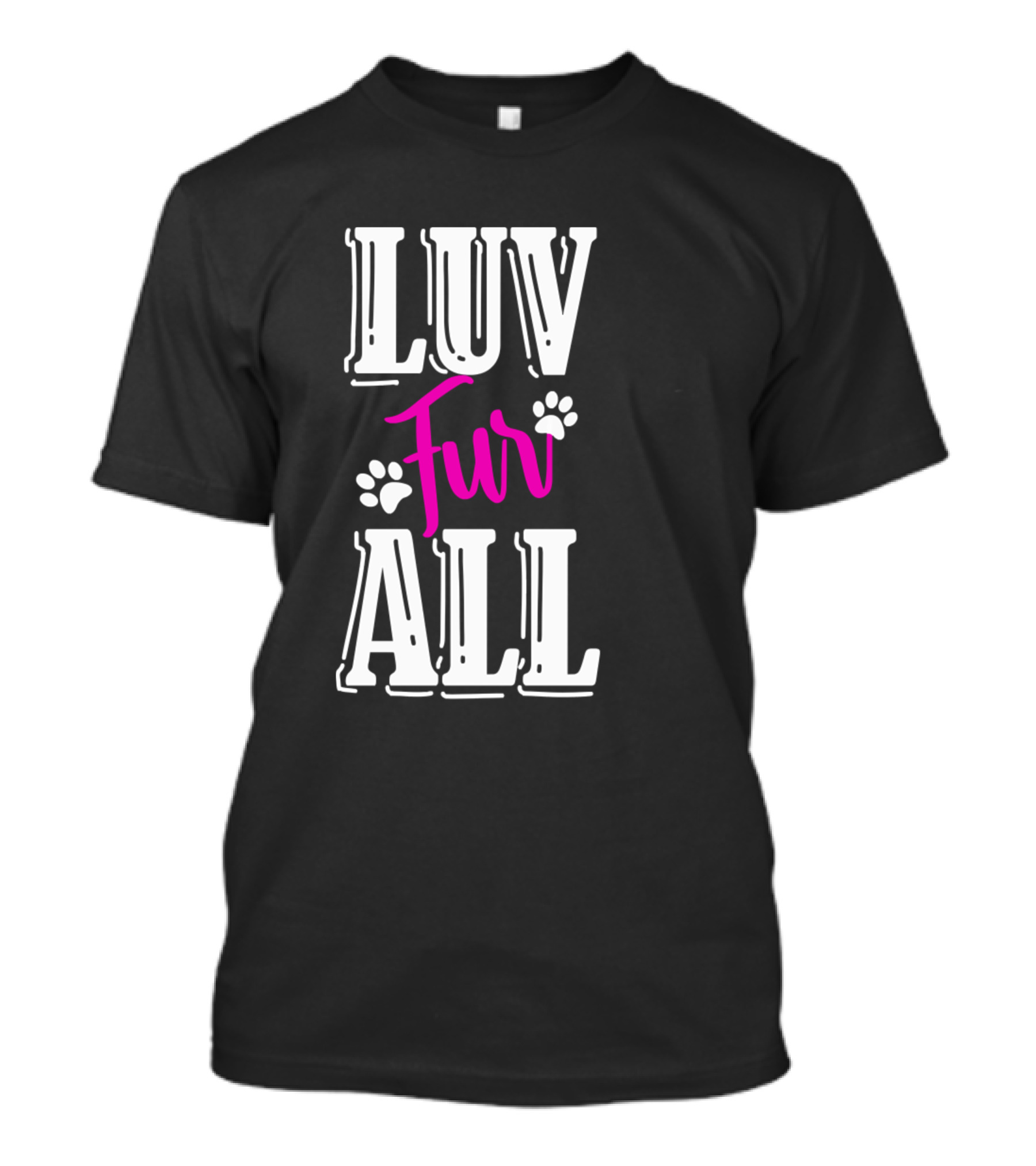 Luv Fur All Dogs Dog Groomer Print Love Dog Grooming Pet Dog T-Shirt