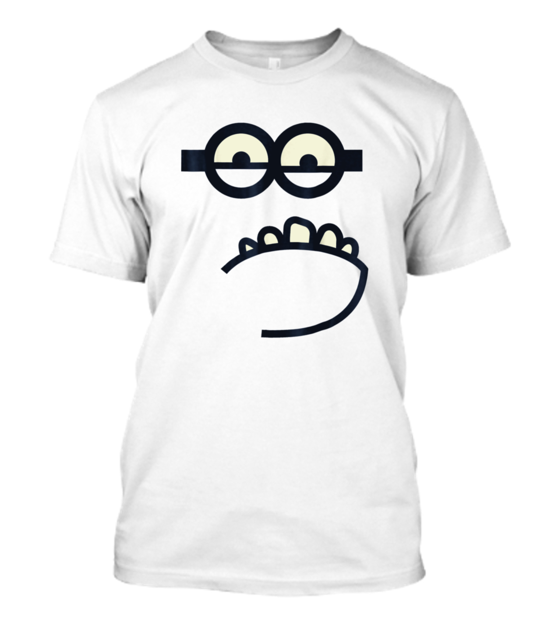 Evil Minion Face Despicable Me Minions Eyes And Teeth T-Shirt