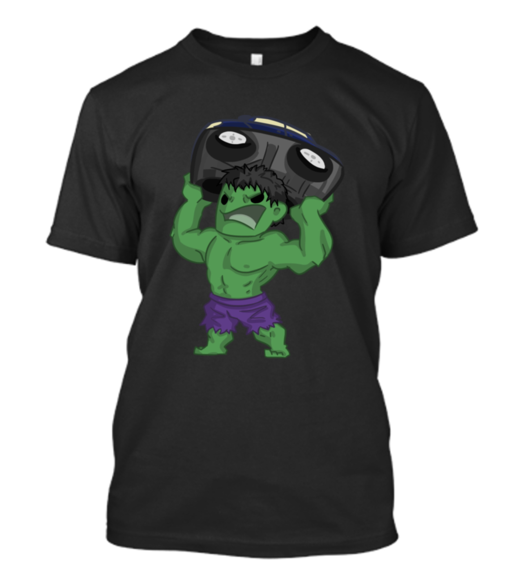 Hulk Marvel Avengers Super Strong Hero Lifting Car T-Shirt